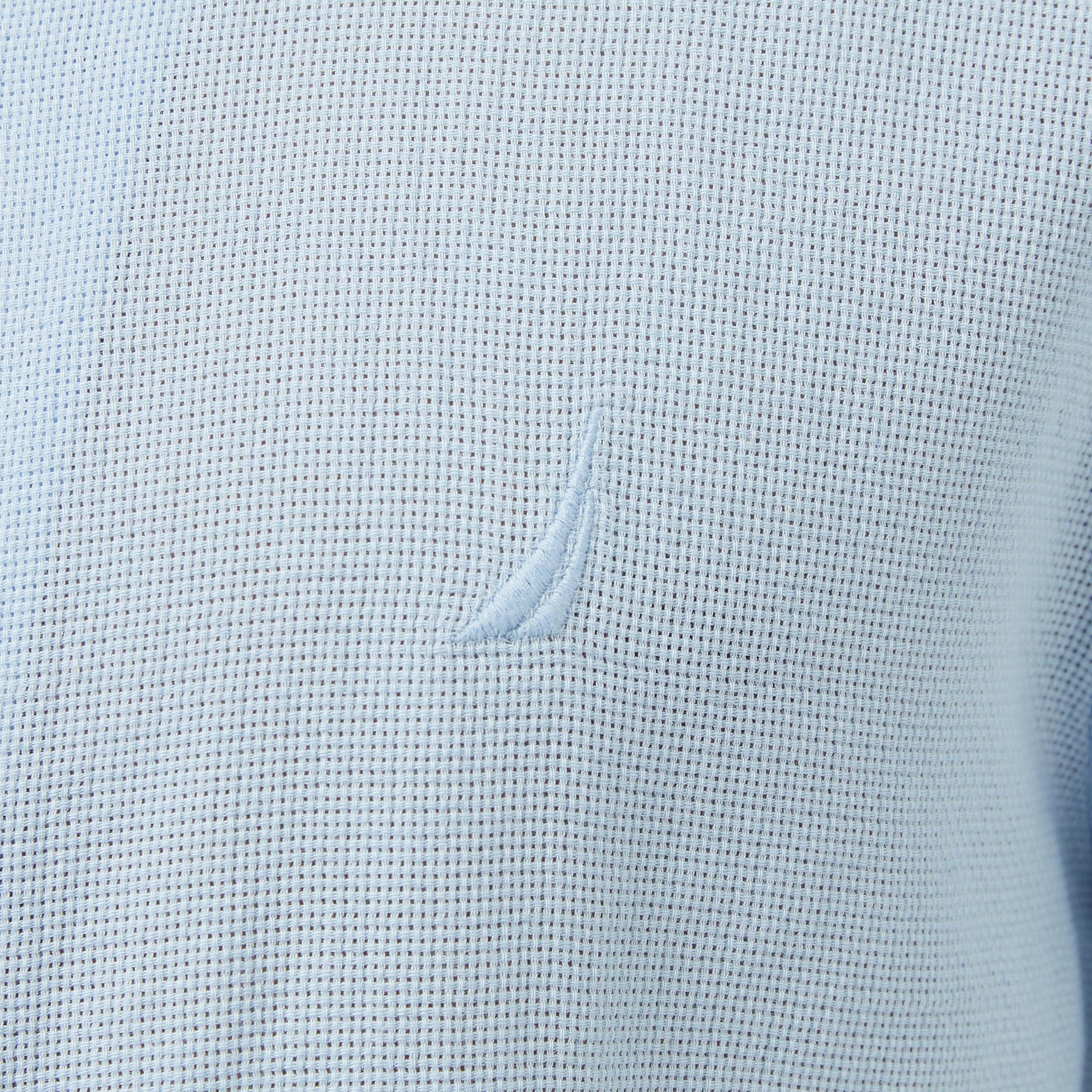 Nautica Erkek Mavi Regular Fit Kısa Kollu Gömlek