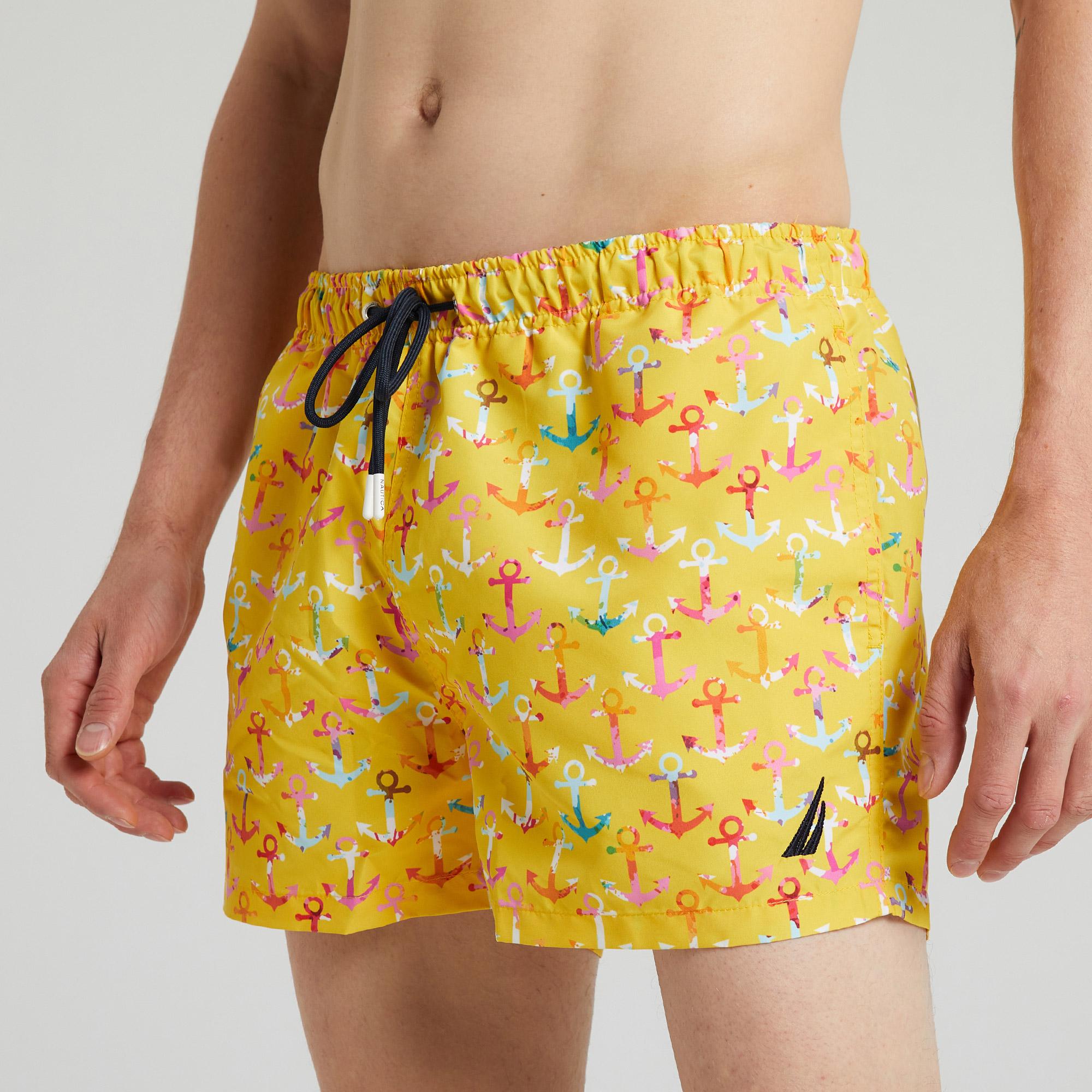 Nautica Erkek Sarı Standart Fit Deniz Şortu