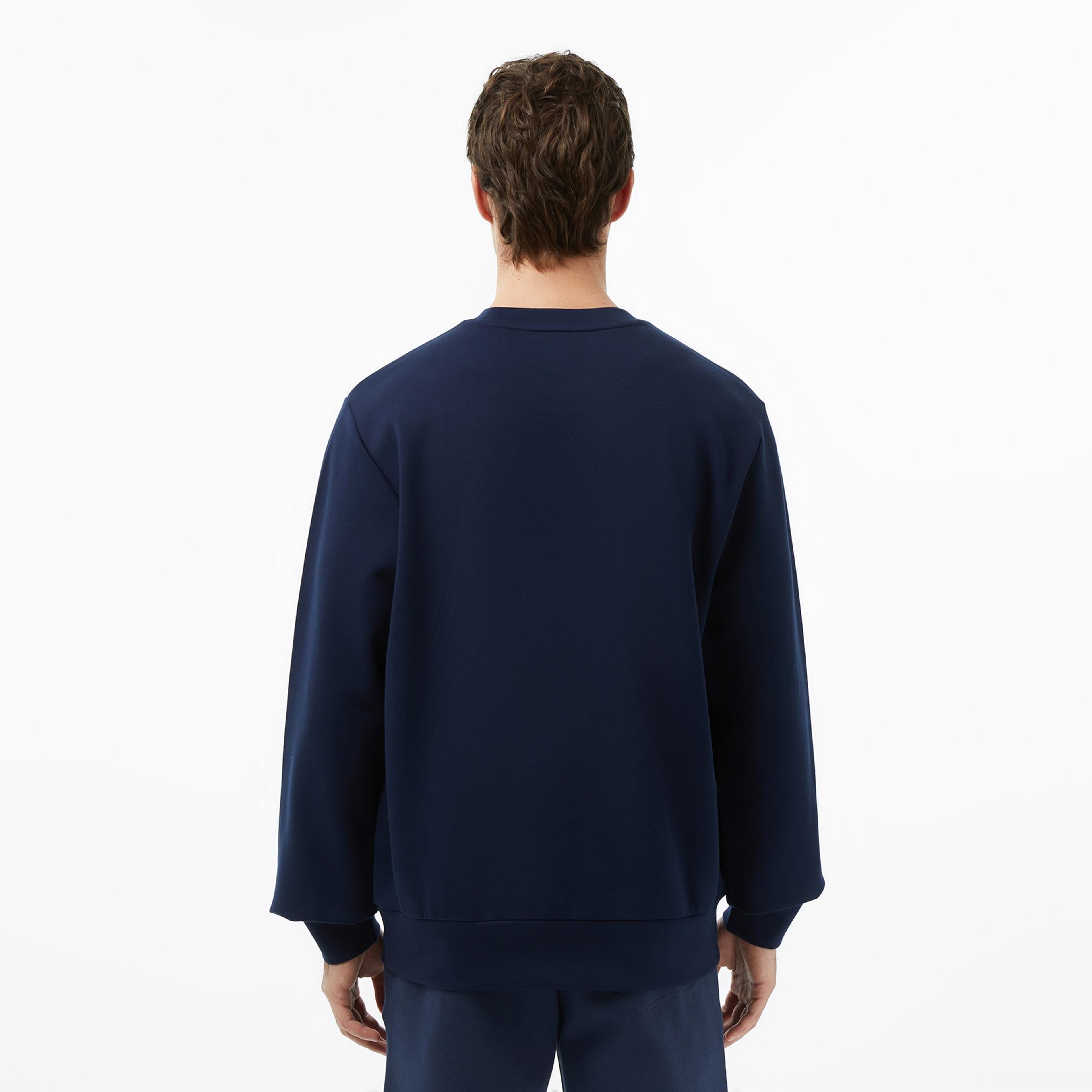 Lacoste Erkek Classic Fit Bisiklet Yaka Lacivert Sweatshirt