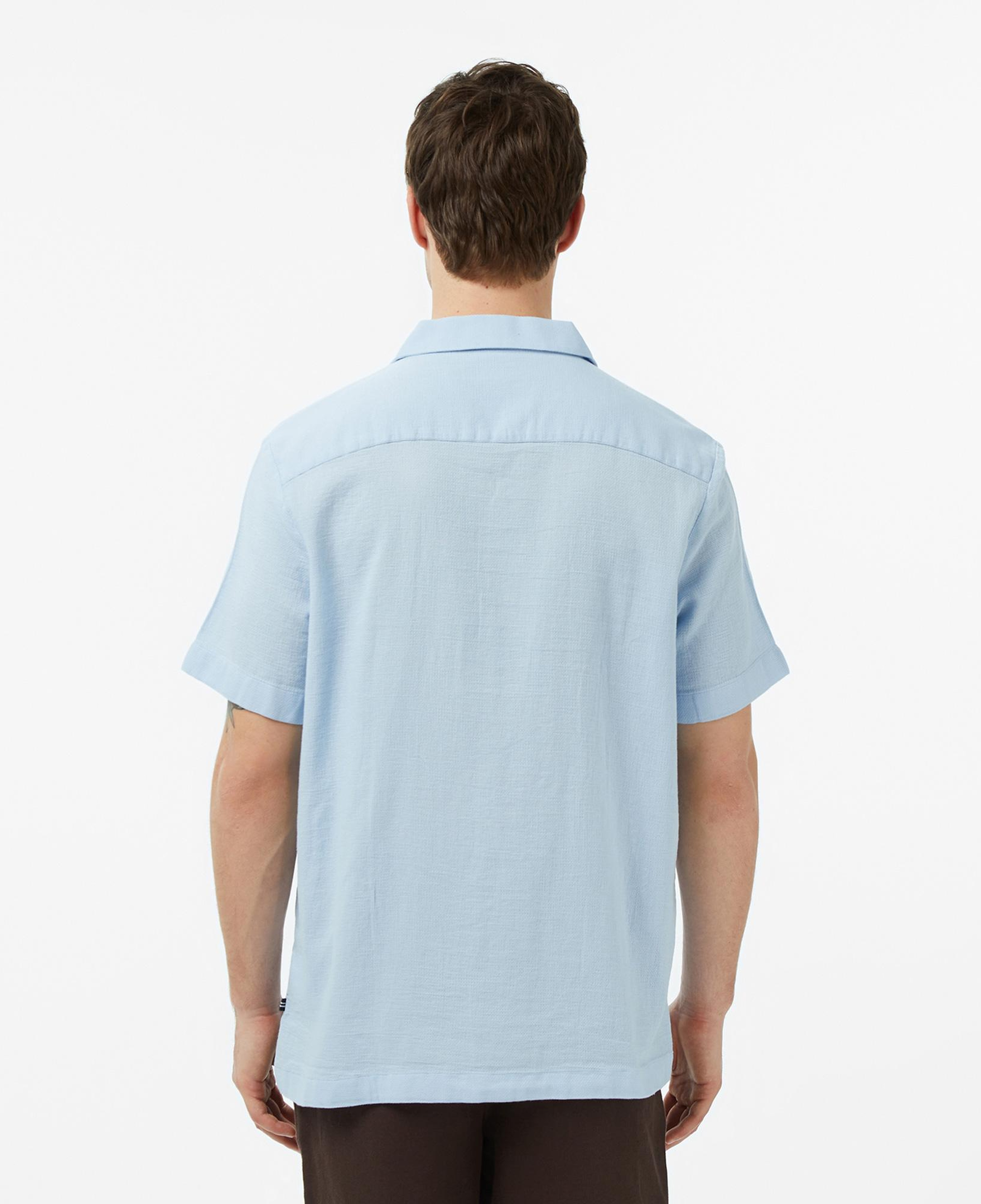 Nautica Erkek Mavi Regular Fit Kısa Kollu Gömlek