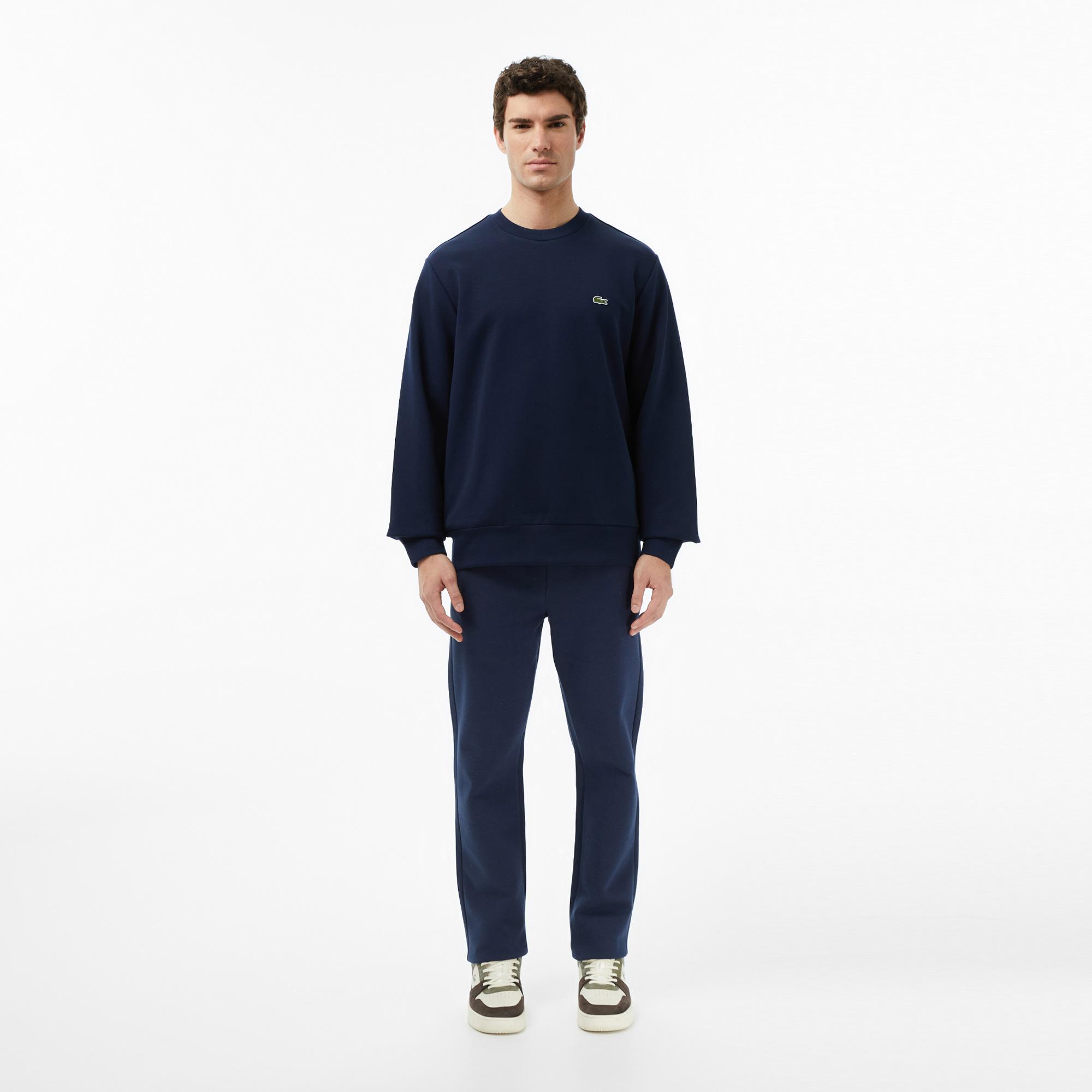 Lacoste Erkek Classic Fit Bisiklet Yaka Lacivert Sweatshirt