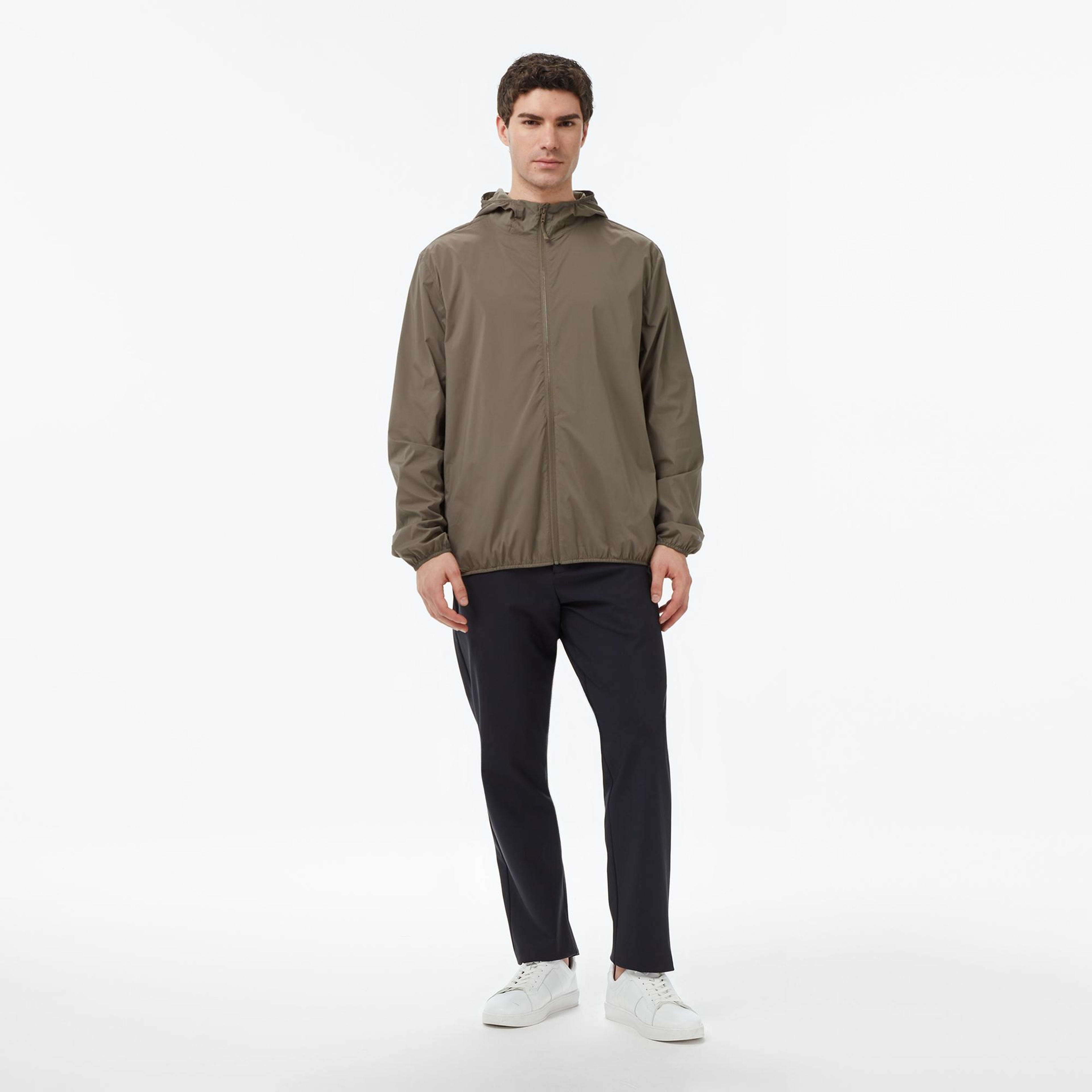 Nautica Erkek Kahverengi Regular Fit Kapüşonlu Su İtici Mont