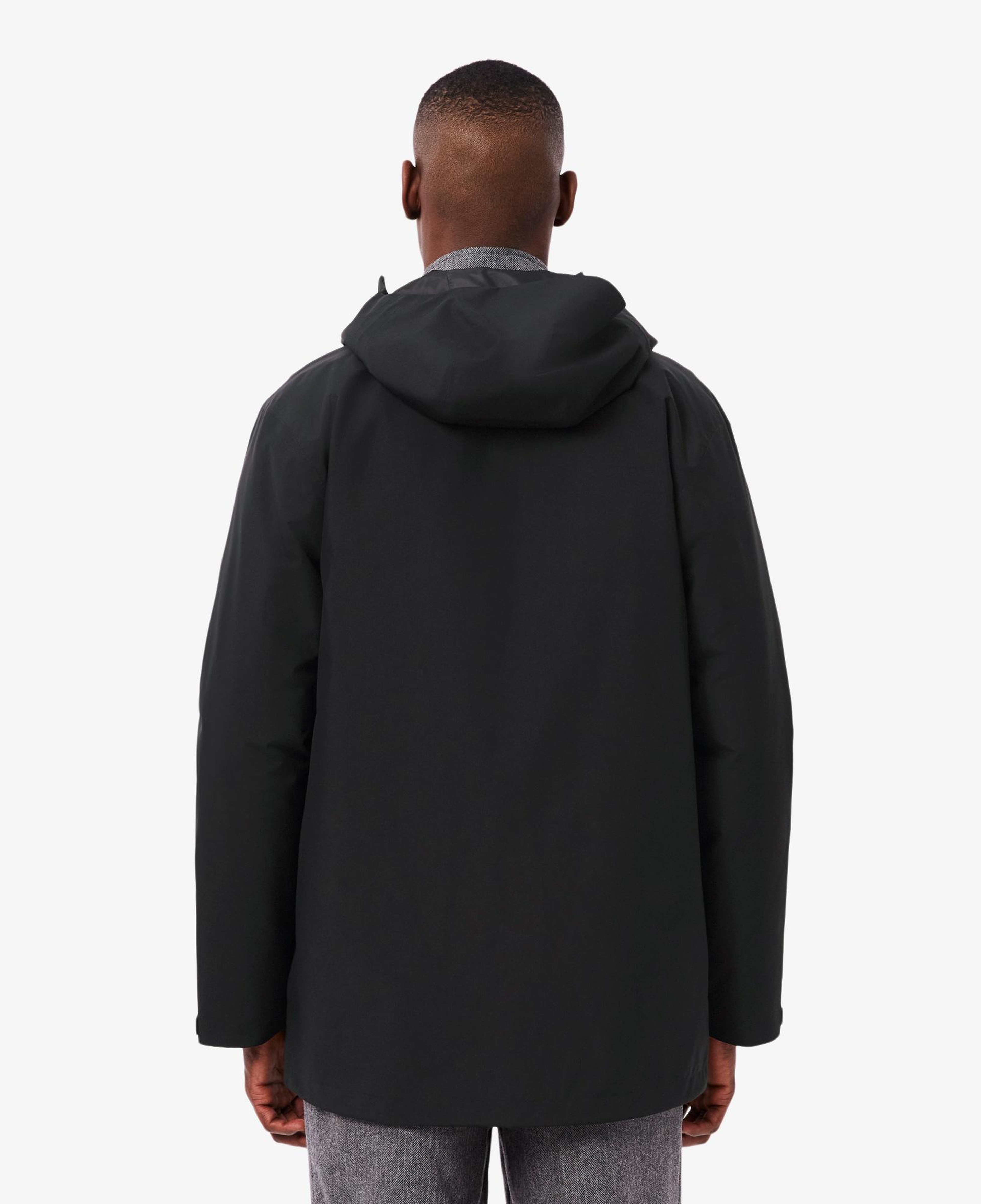 Lacoste Erkek Classic Fit Kapüşonlu Siyah Mont