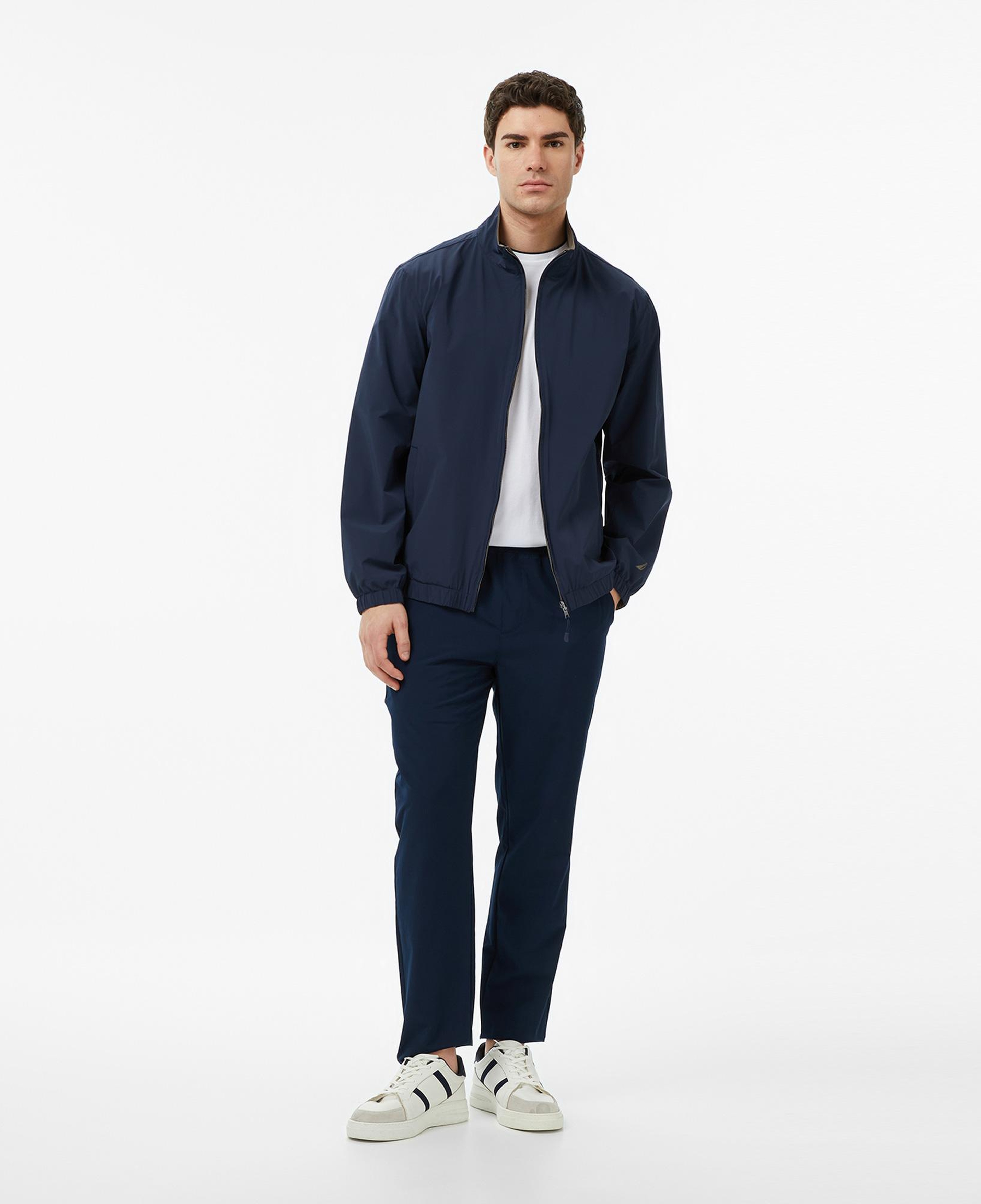 Nautica Erkek Lacivert Regular Fit Dik Yaka Su İtici Mont