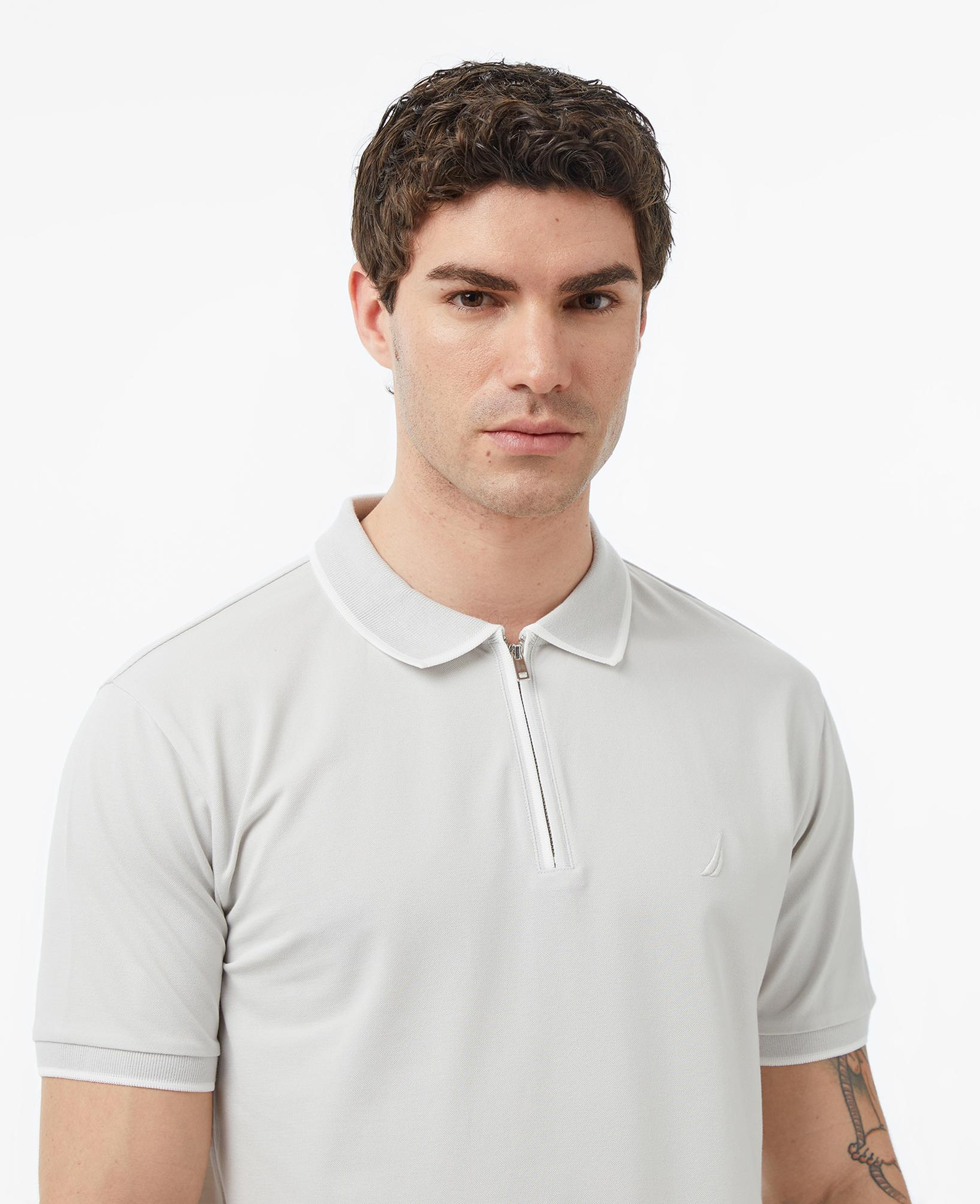 Nautica Erkek Gri Regular Fit Polo Yaka T-Shirt