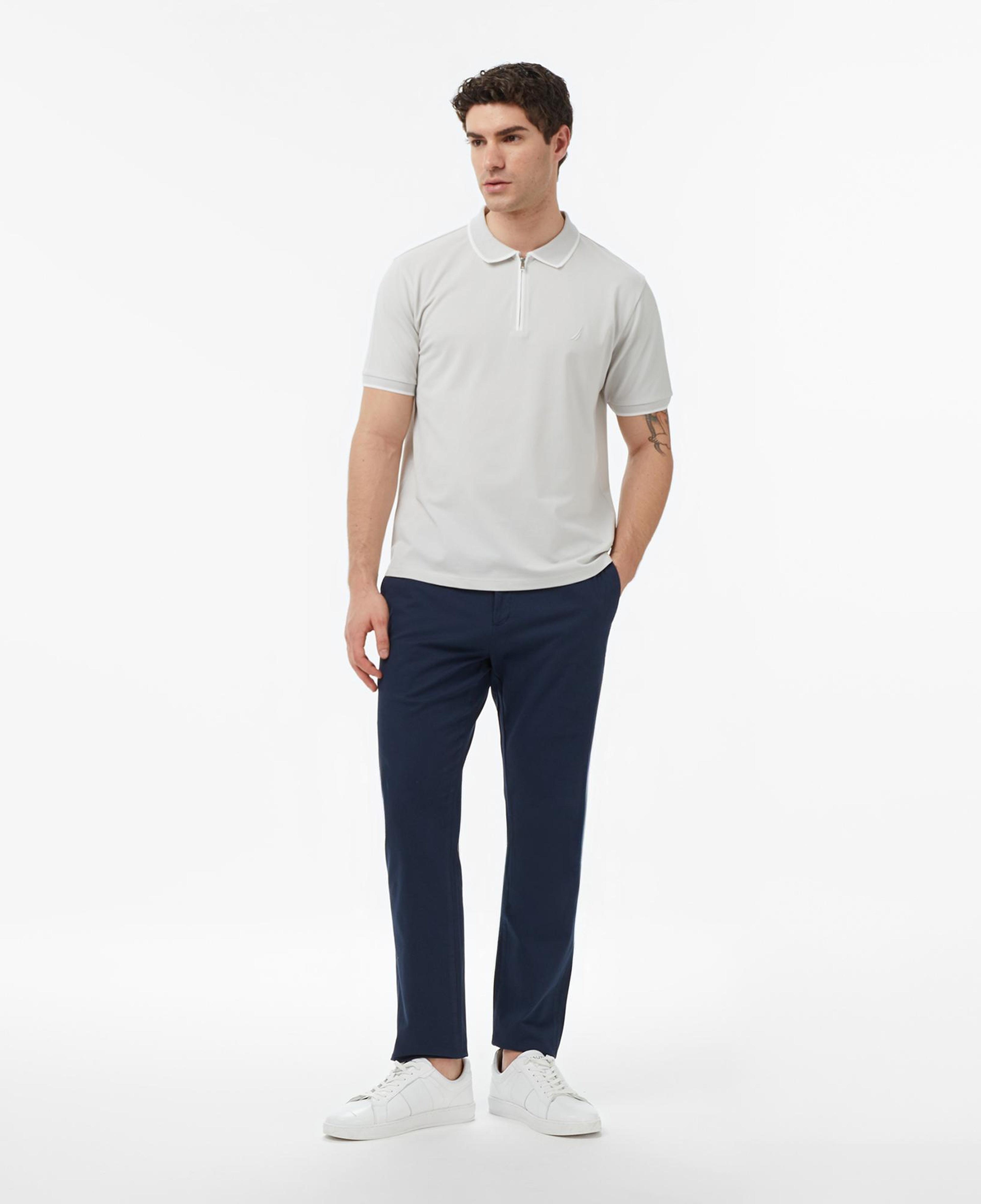 Nautica Erkek Gri Regular Fit Polo Yaka T-Shirt