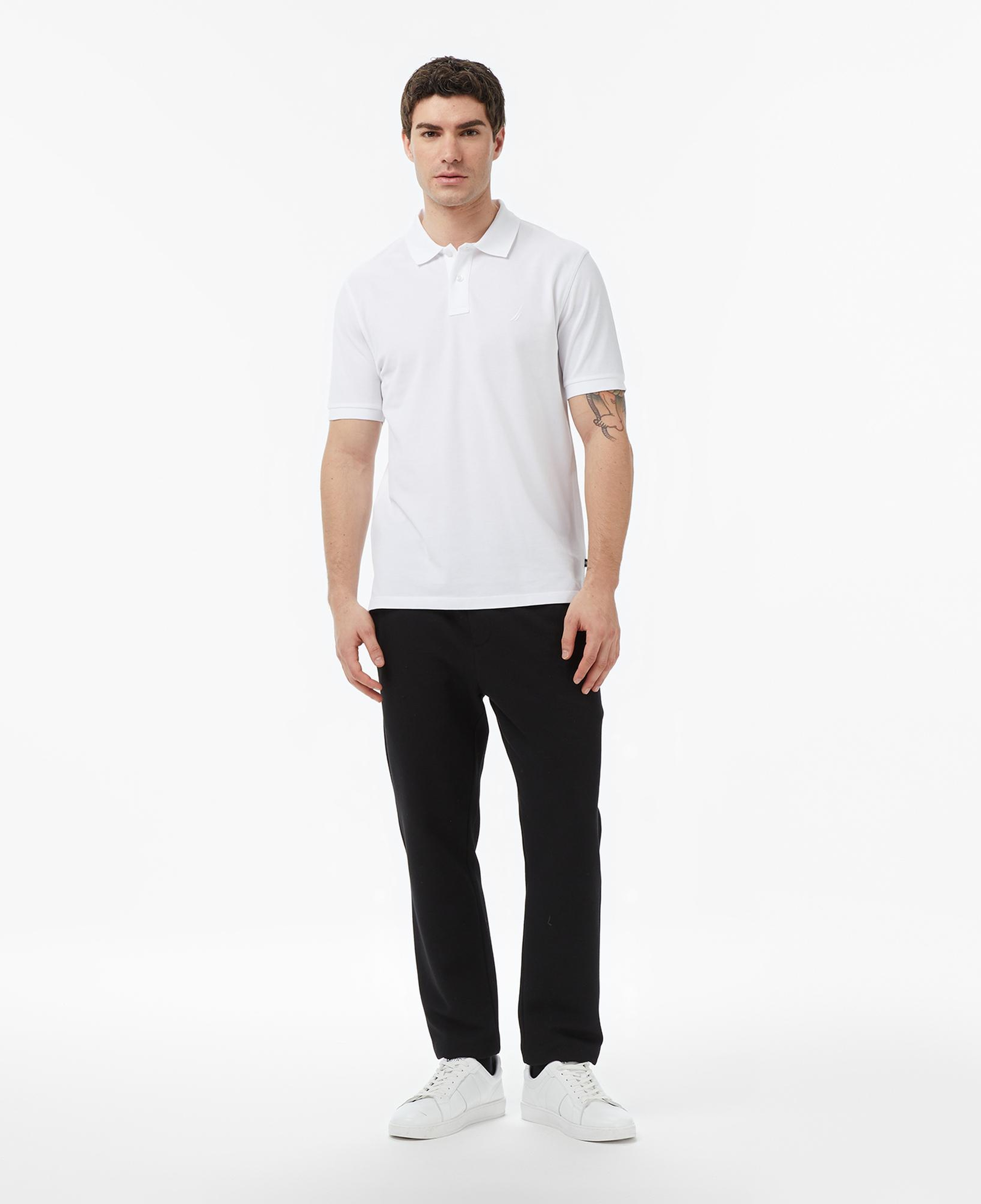 Nautica Erkek Beyaz Regular Fit Polo Yaka T-Shirt