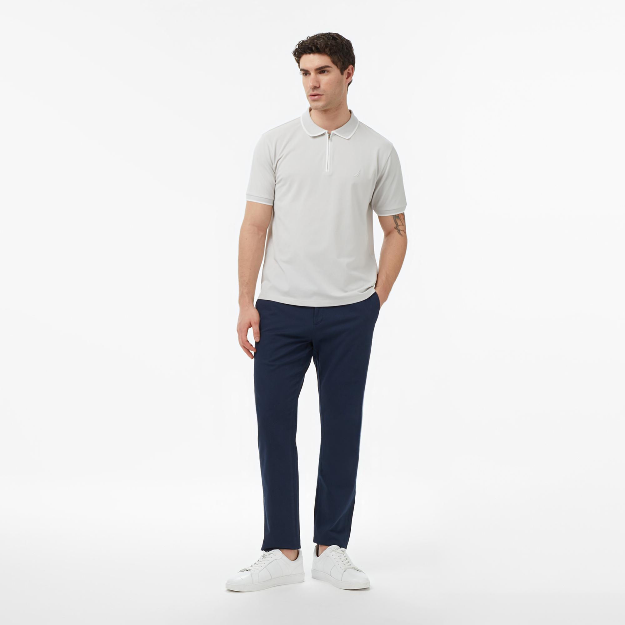 Nautica Erkek Gri Regular Fit Polo Yaka T-Shirt