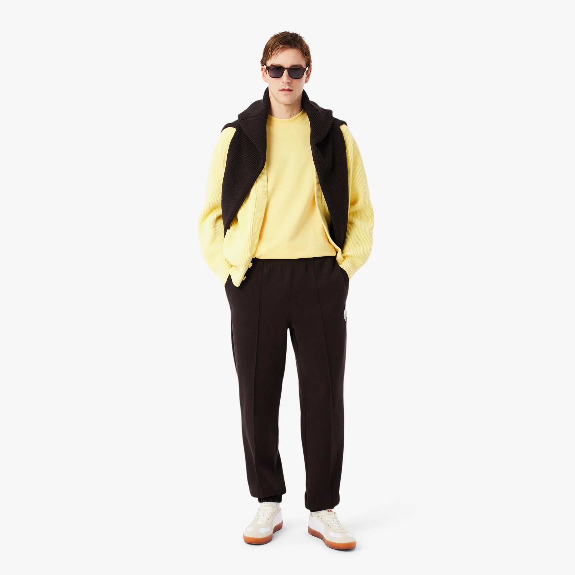 Lacoste Erkek Classic Fit Bisiklet Yaka Sarı T-Shirt