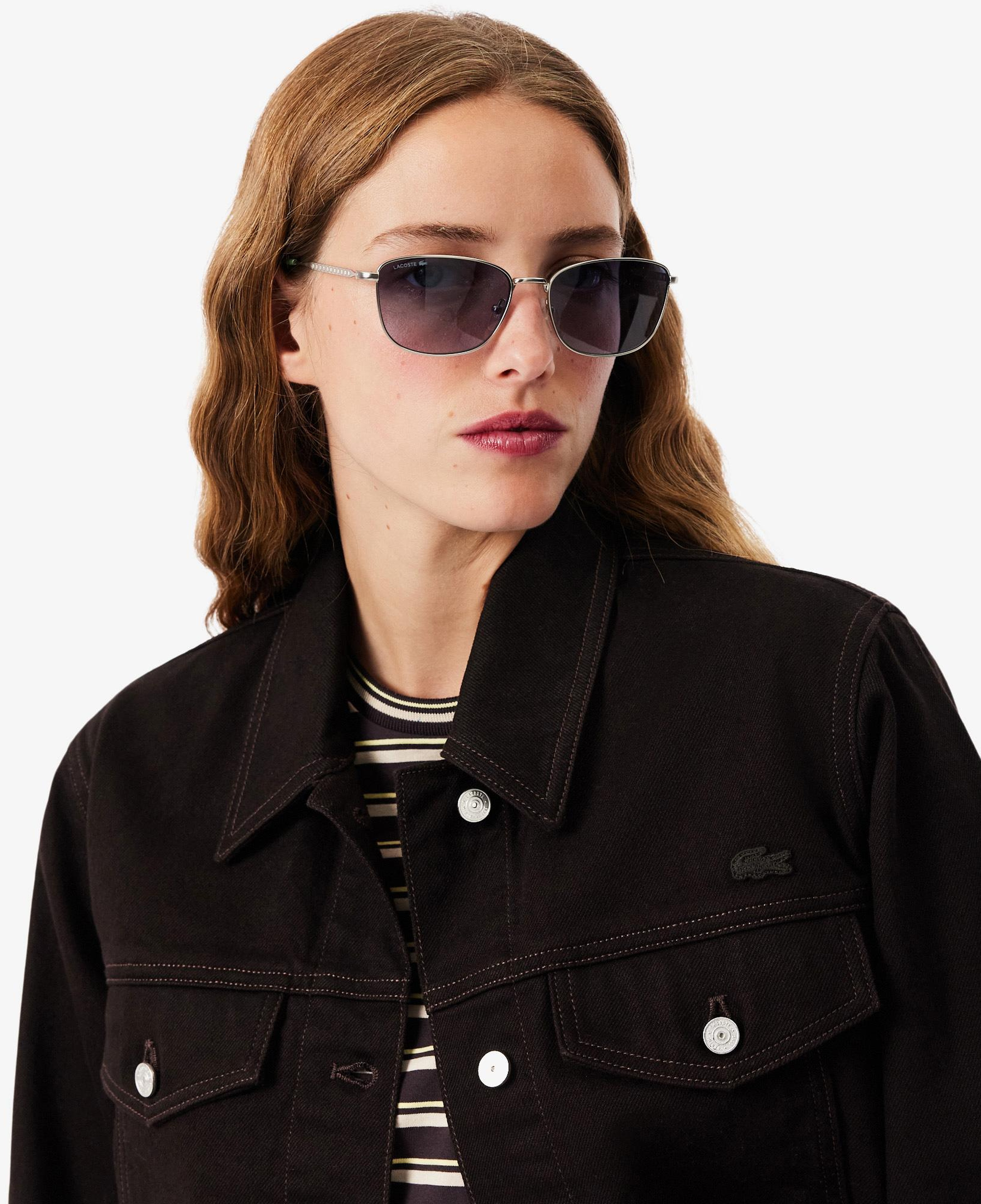 Lacoste Kadın Slim Fit Denim Koyu Kahverengi Ceket