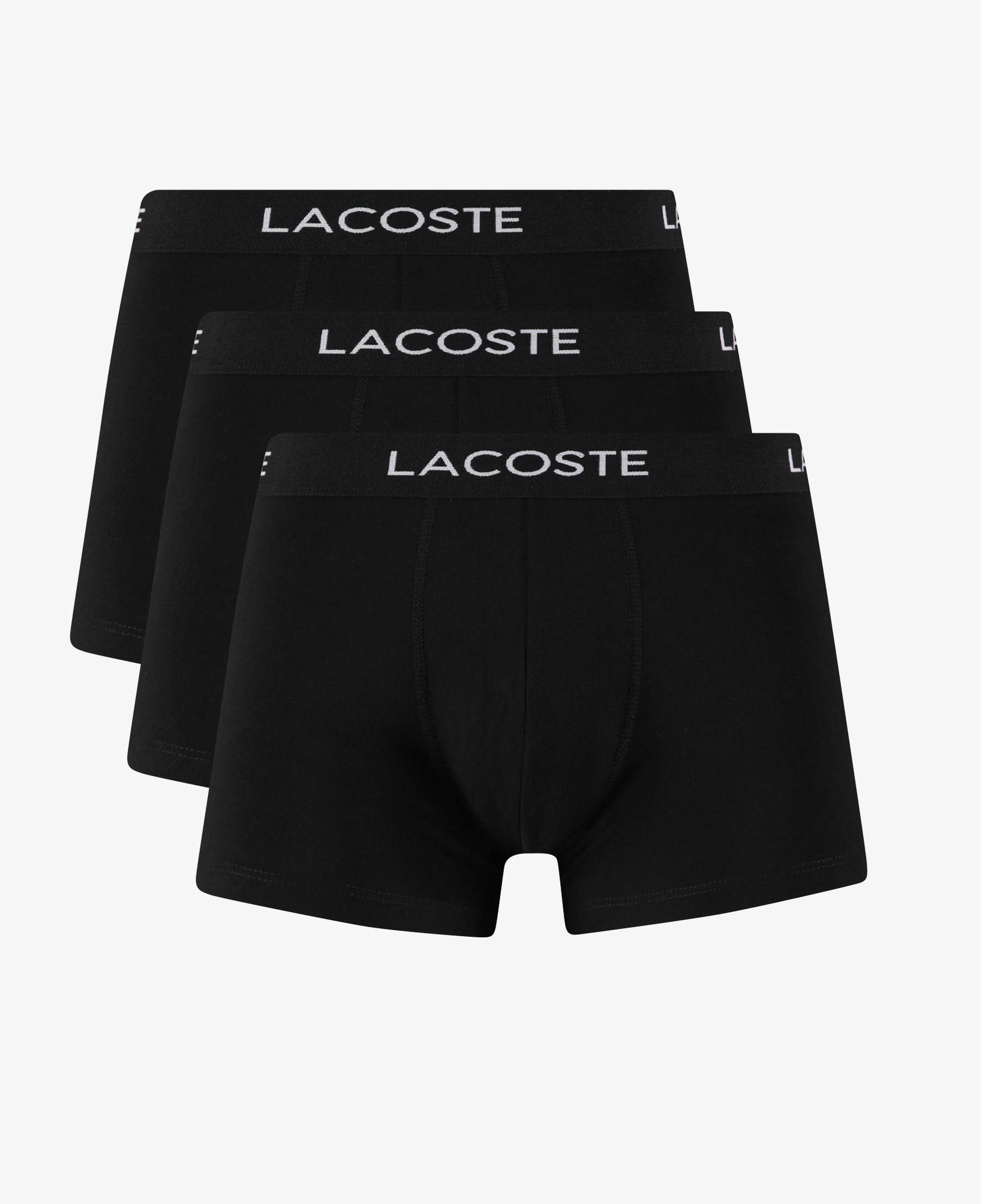 Lacoste Erkek Baskılı 3'lü Siyah Boxer