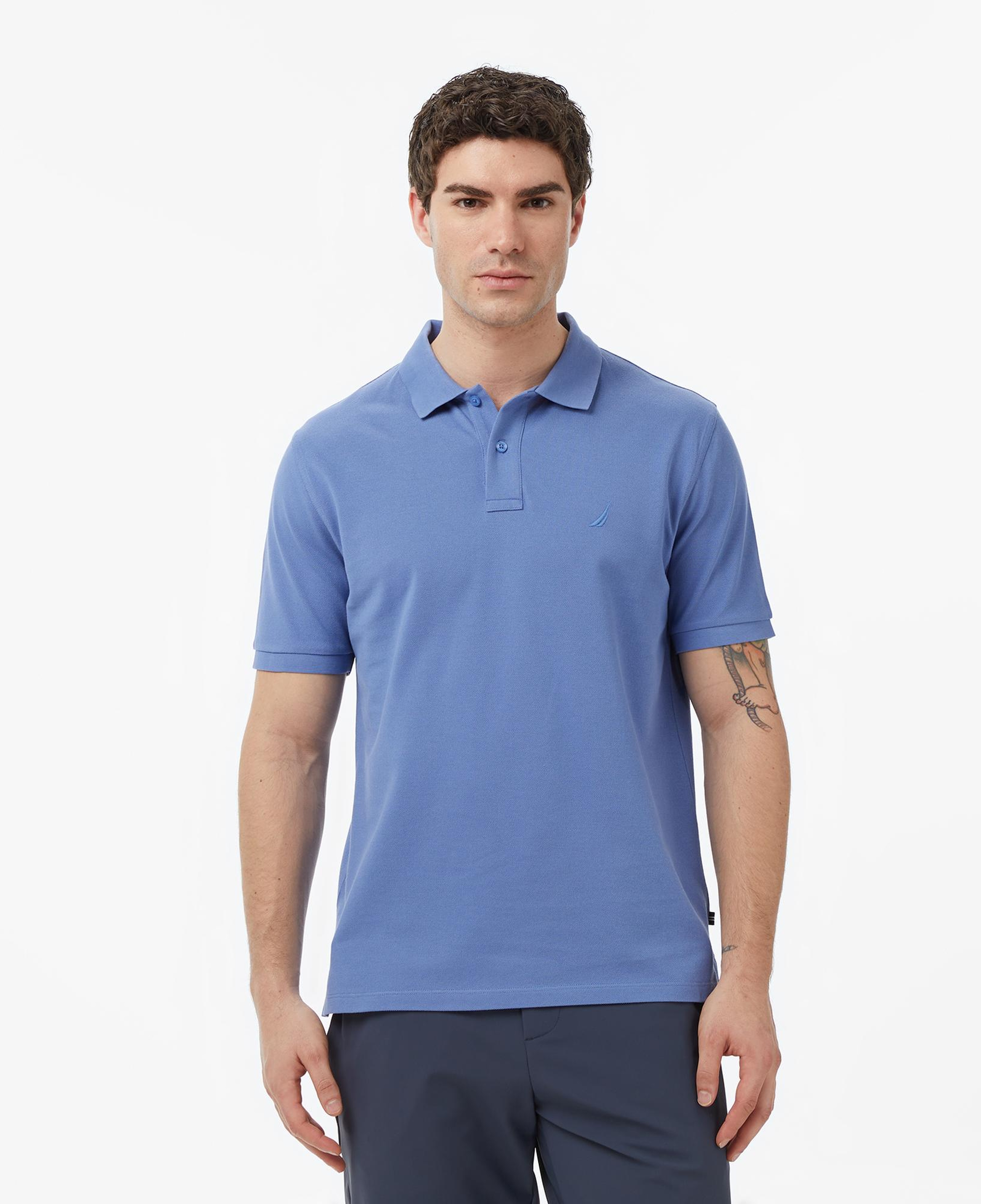 Nautica Erkek Mavi Regular Fit Polo Yaka T-Shirt