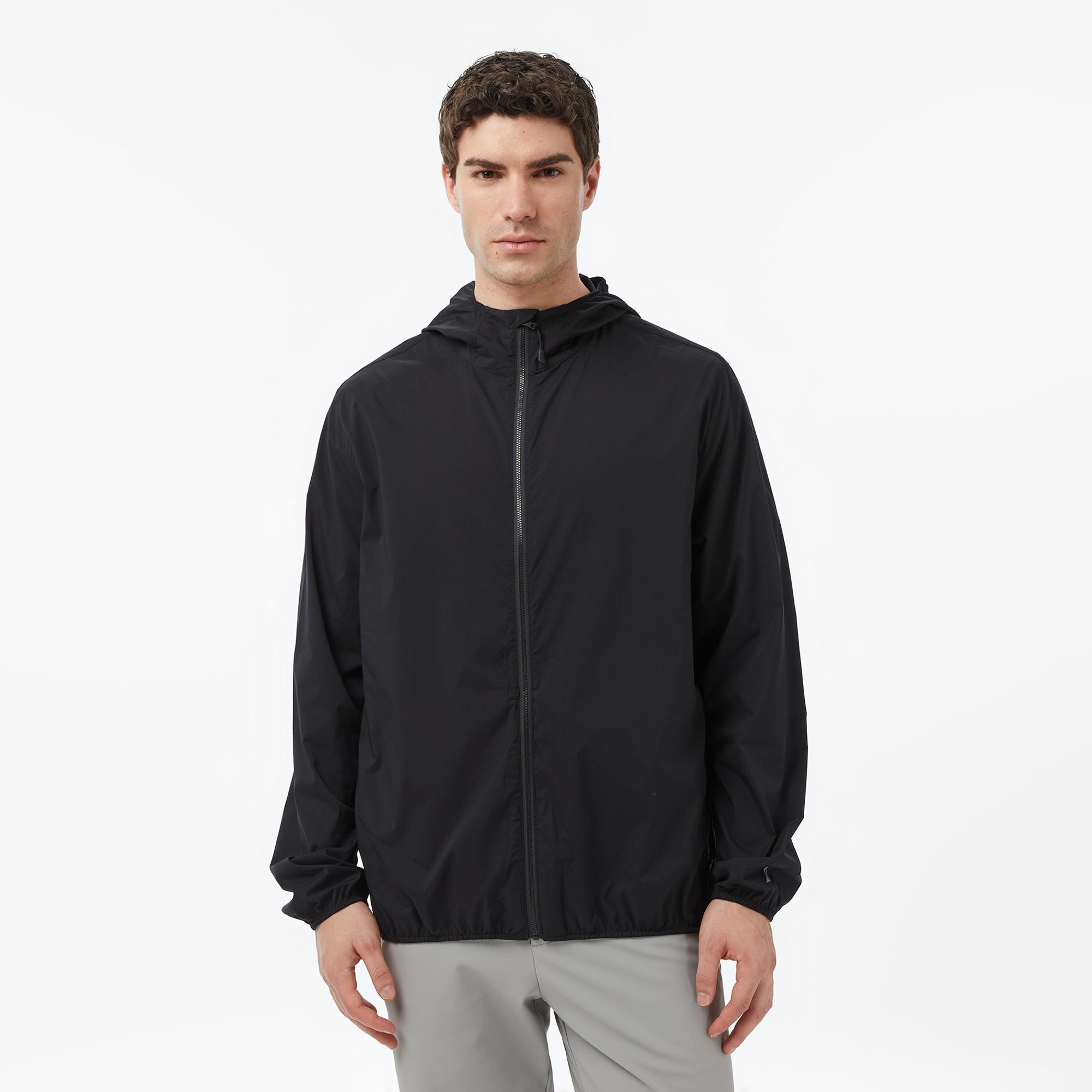 Nautica Erkek Siyah Regular Fit Kapüşonlu Su İtici Mont