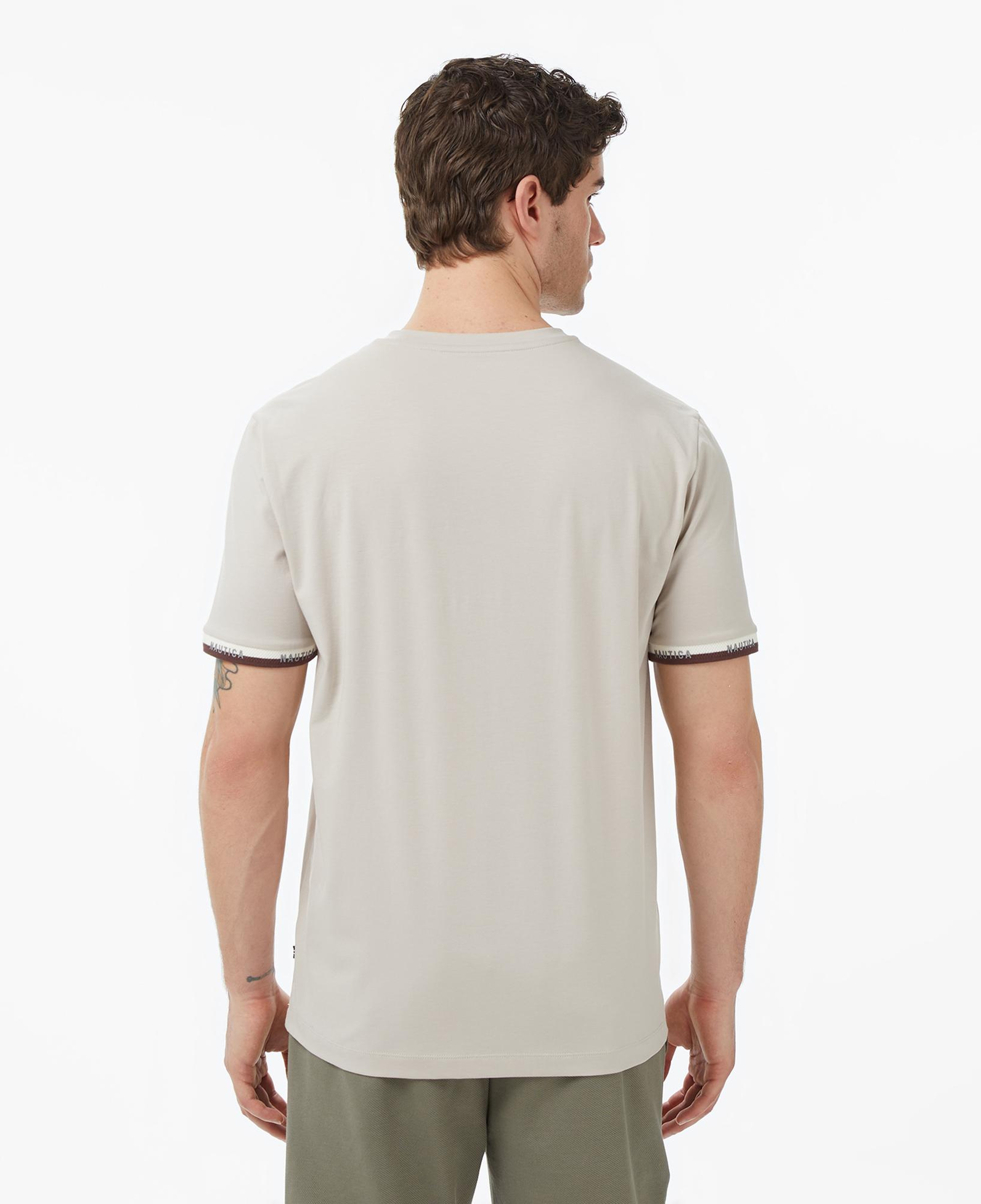 Nautica Erkek Bej Regular Fit T-Shirt