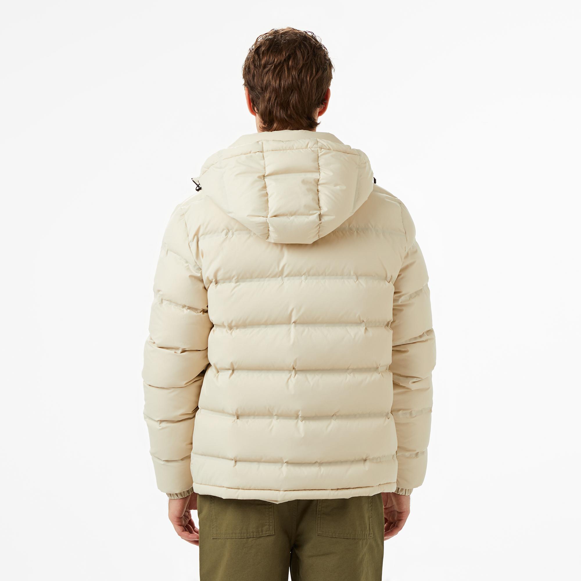 Lacoste Erkek Regular Fit Açık Kahverengi Şişme Mont