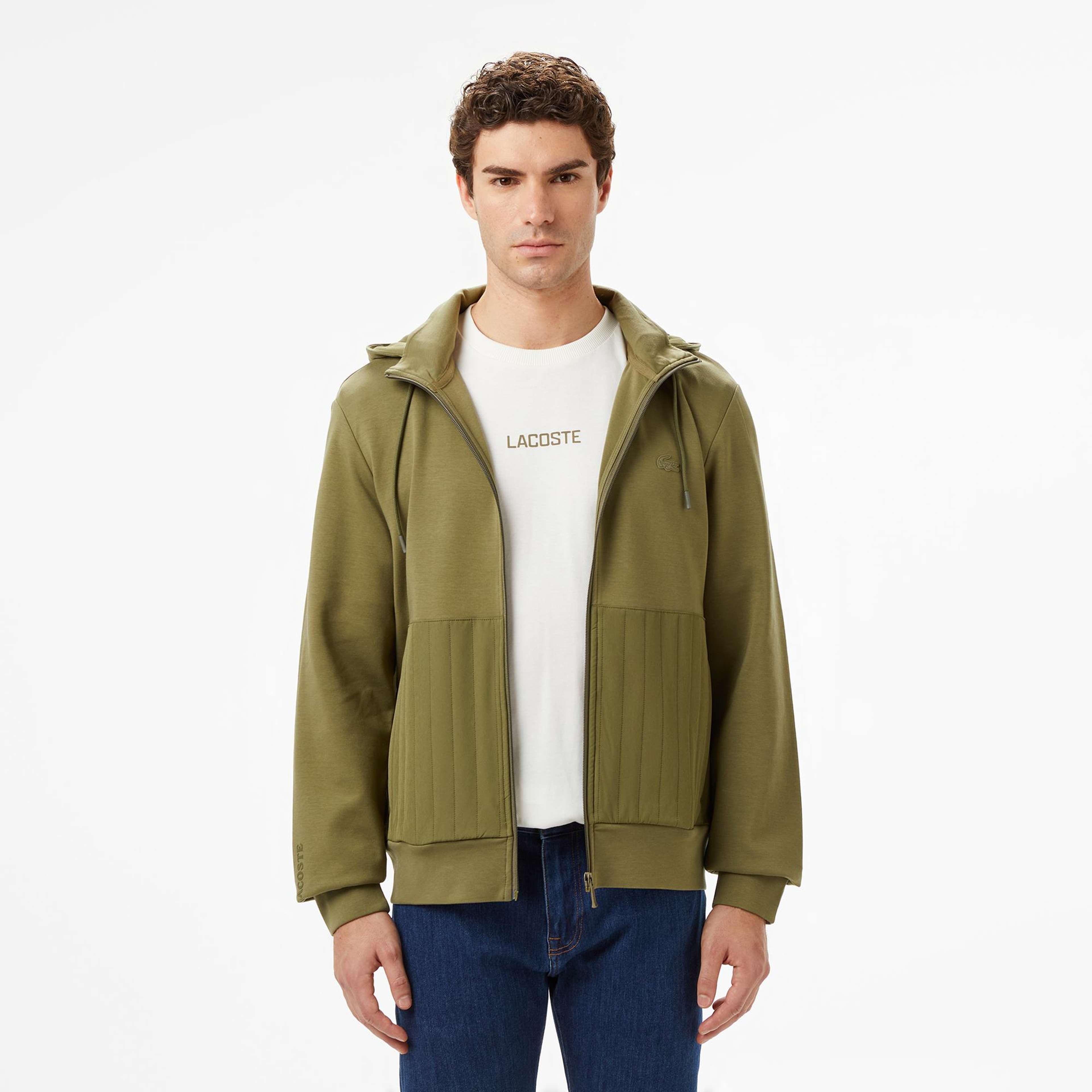 Lacoste Erkek Regular Fit Kapüşonlu Haki Sweatshirt