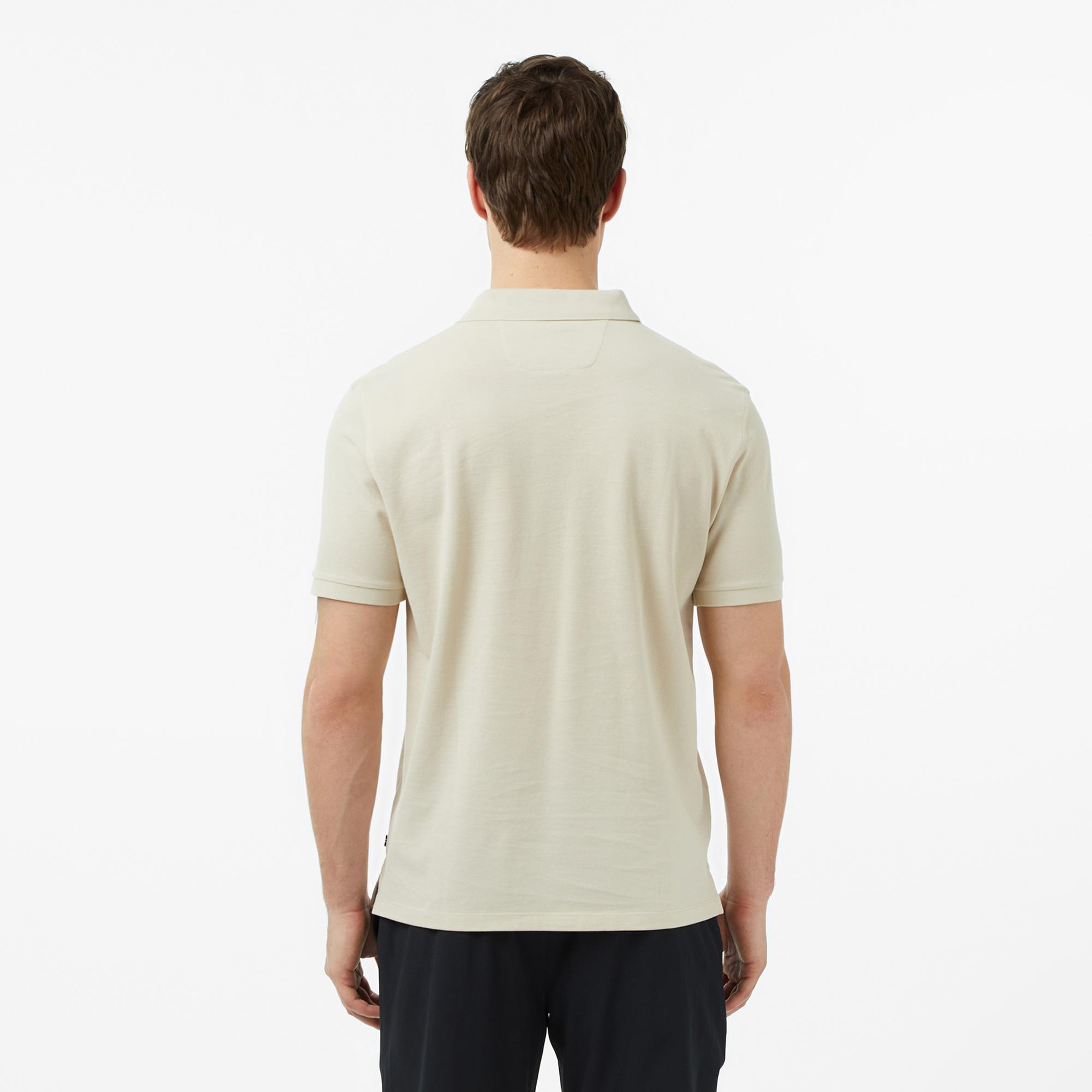 Nautica Erkek Bej Regular Fit Polo Yaka T-Shirt