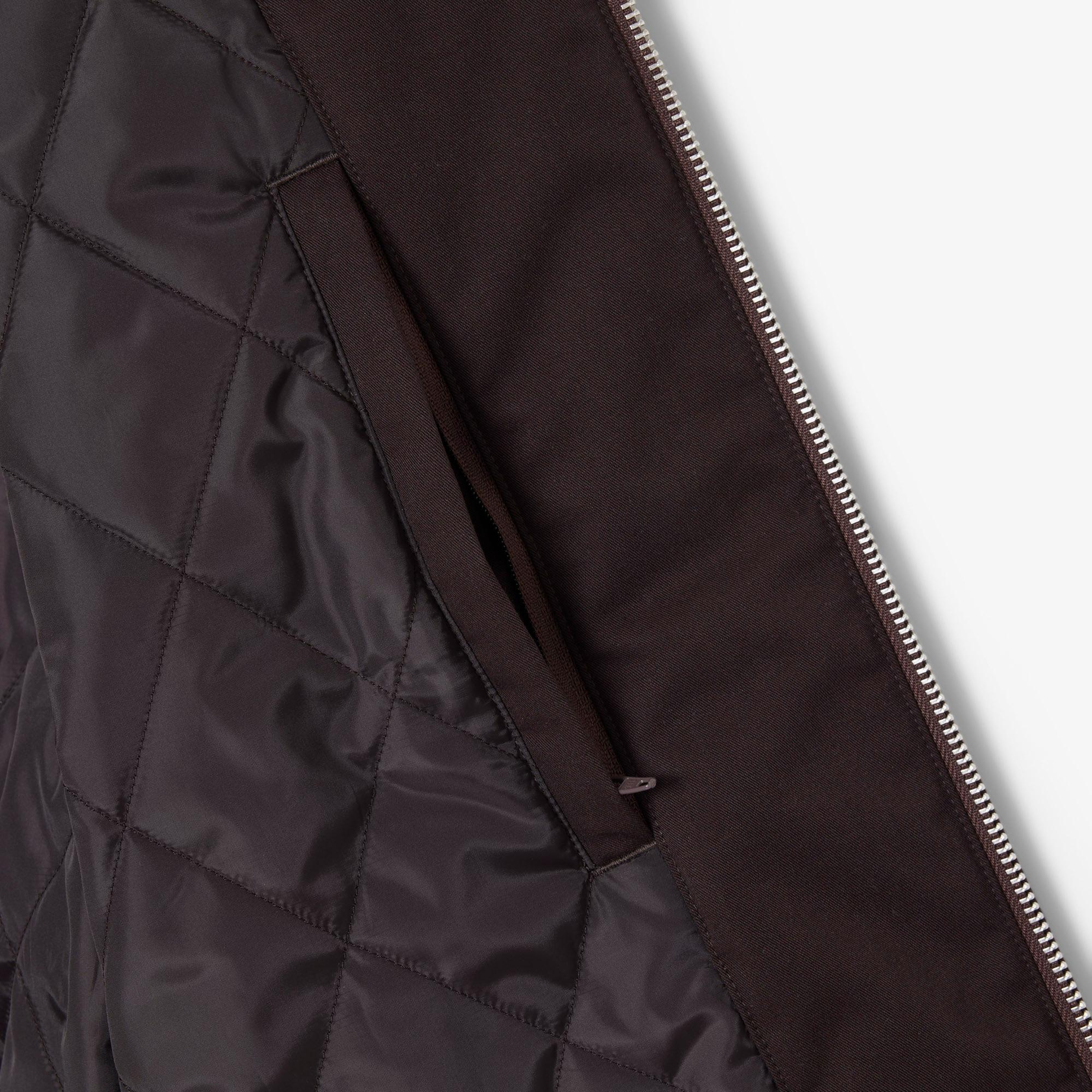 Lacoste Erkek Hakim Yaka Koyu Kahverengi Bomber Ceket