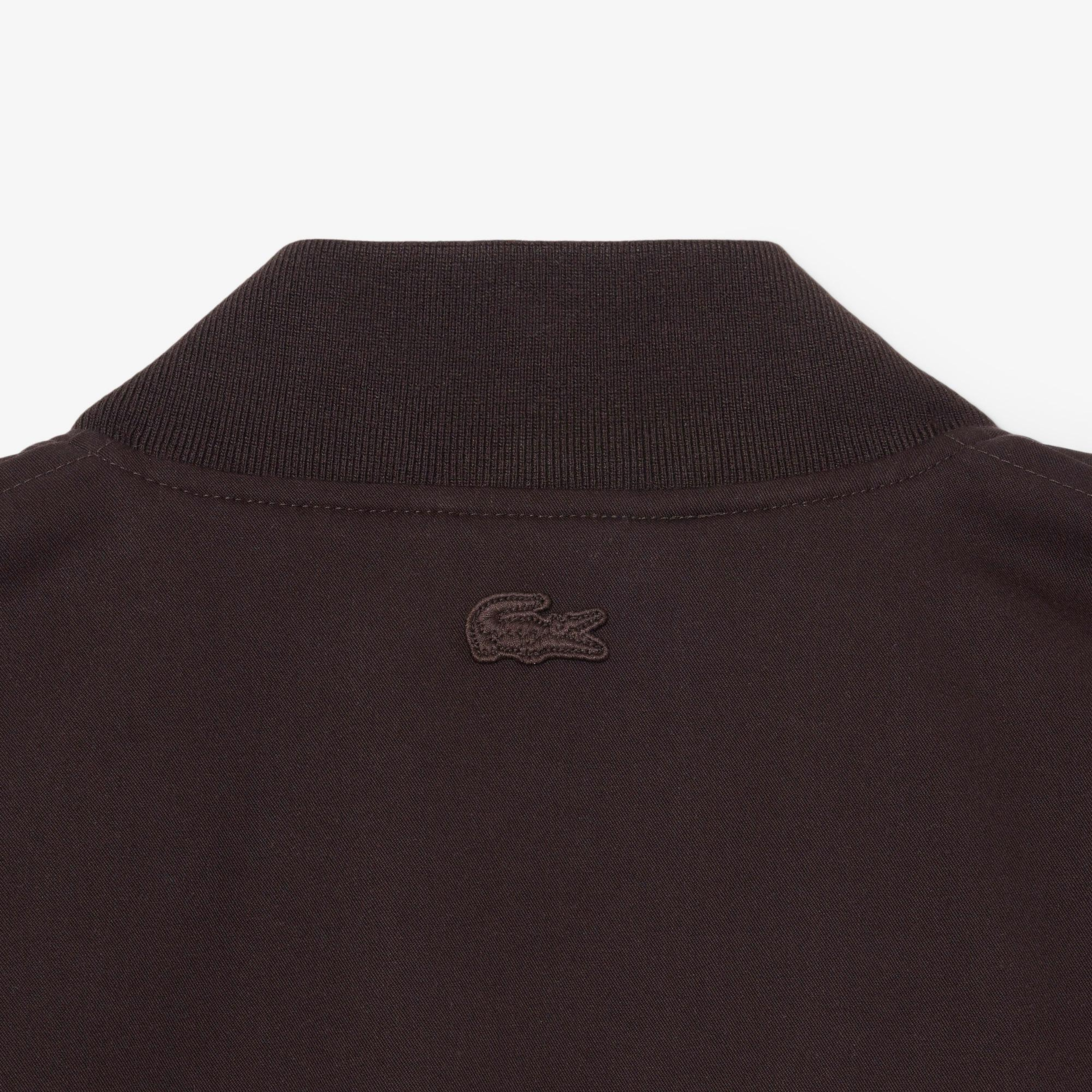 Lacoste Erkek Hakim Yaka Koyu Kahverengi Bomber Ceket