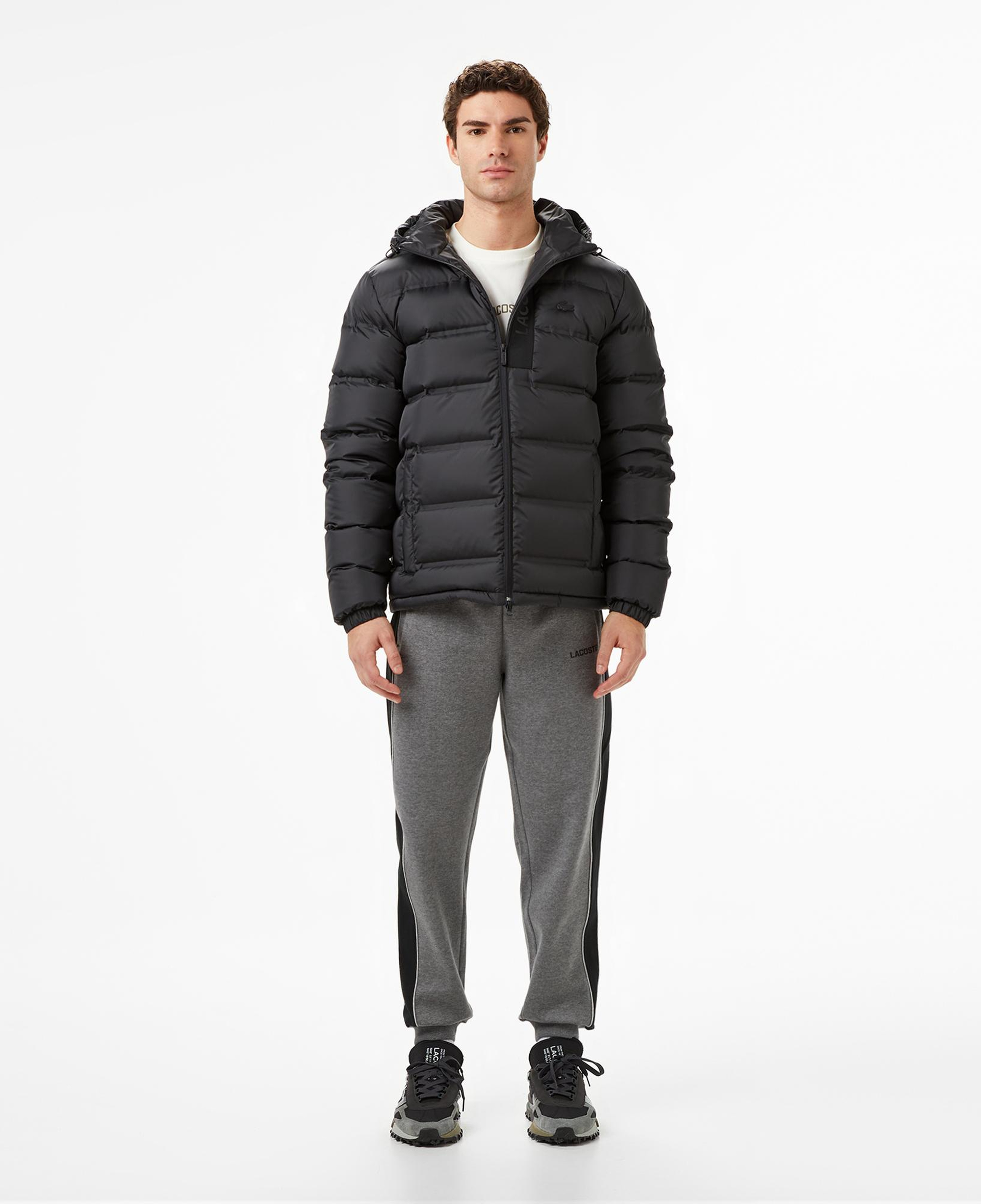 Lacoste Erkek Regular Fit Siyah Şişme Mont