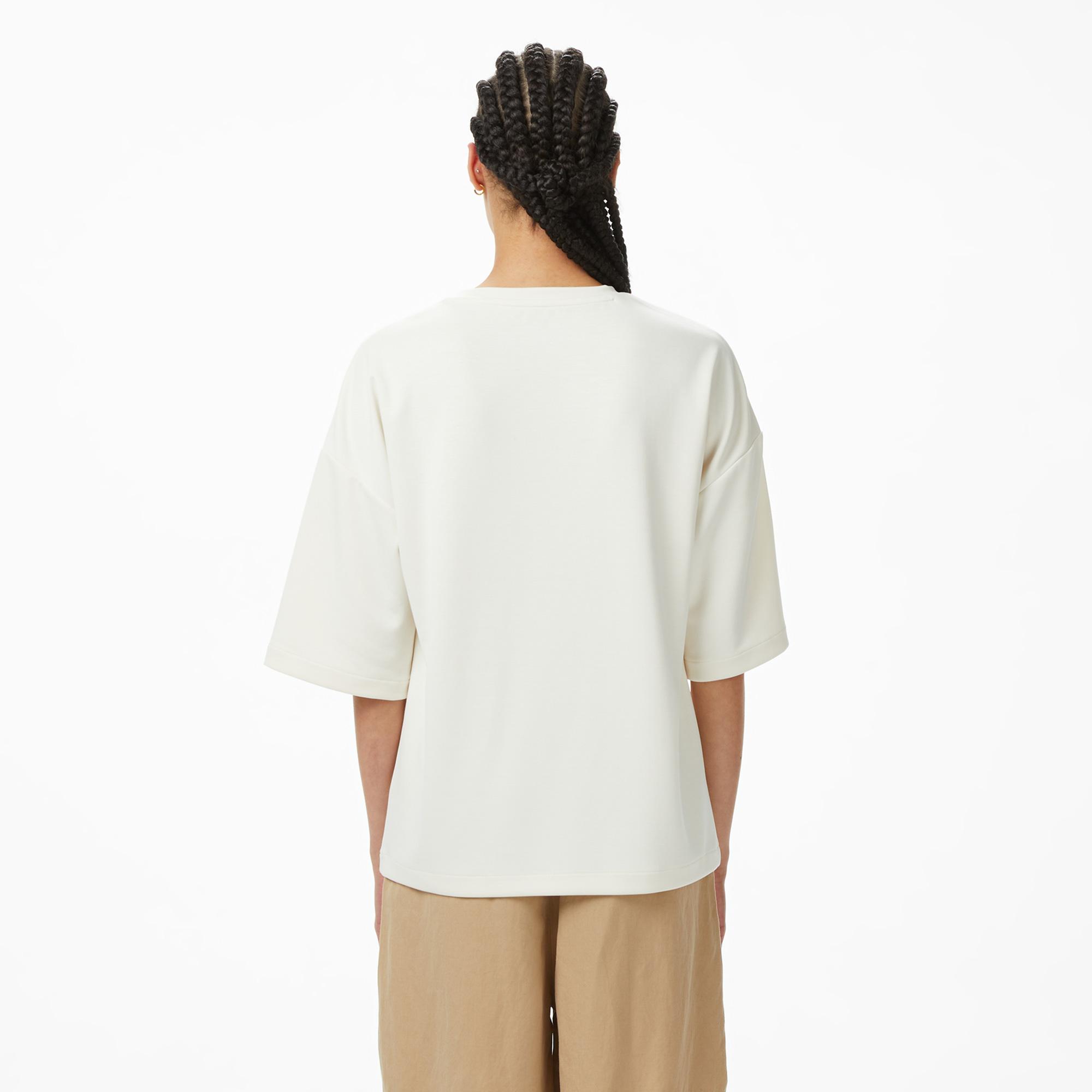 Nautica Kadın Krem Slim Fit T-Shirt