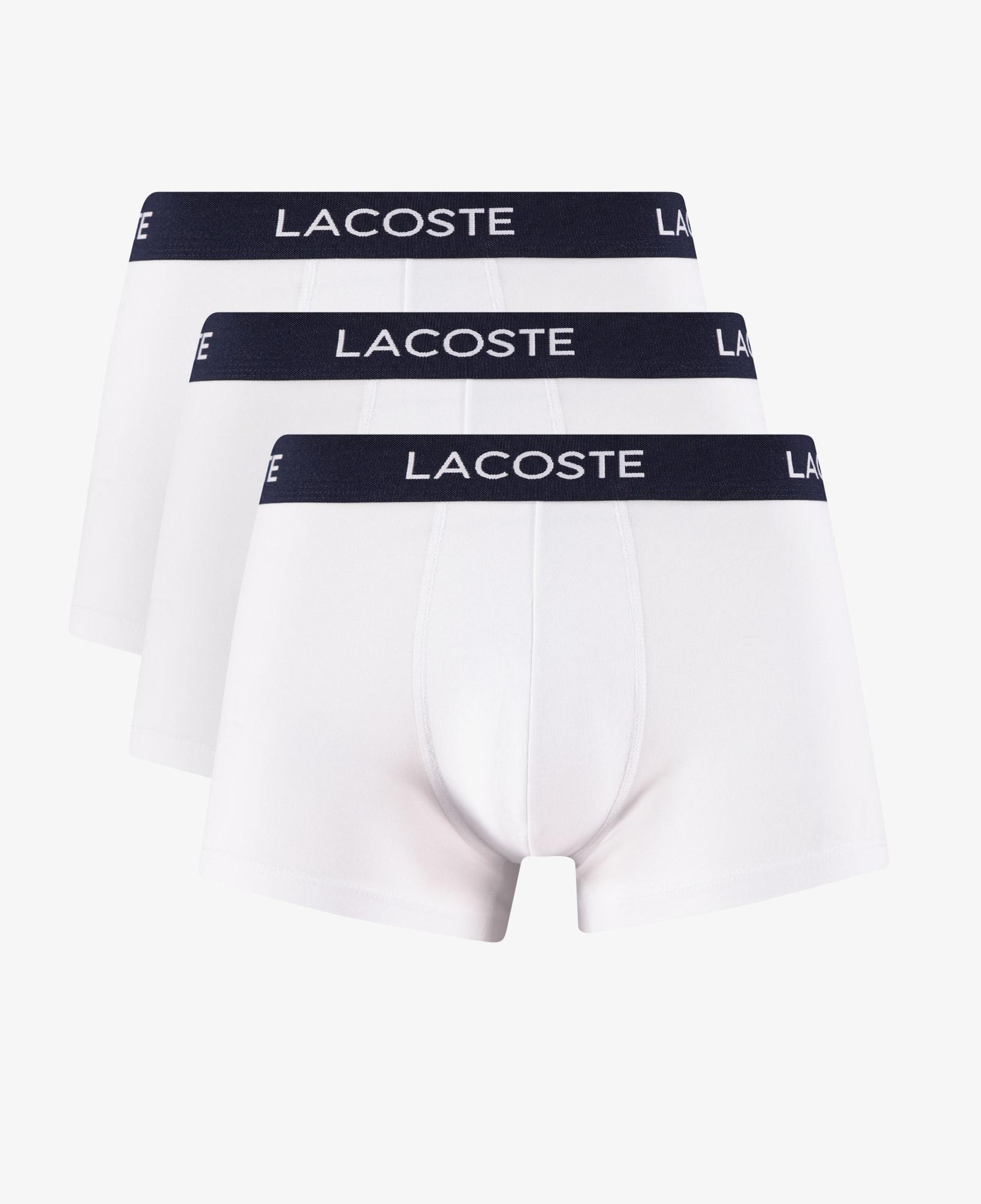 Lacoste Erkek Baskılı 3'lü Beyaz Boxer