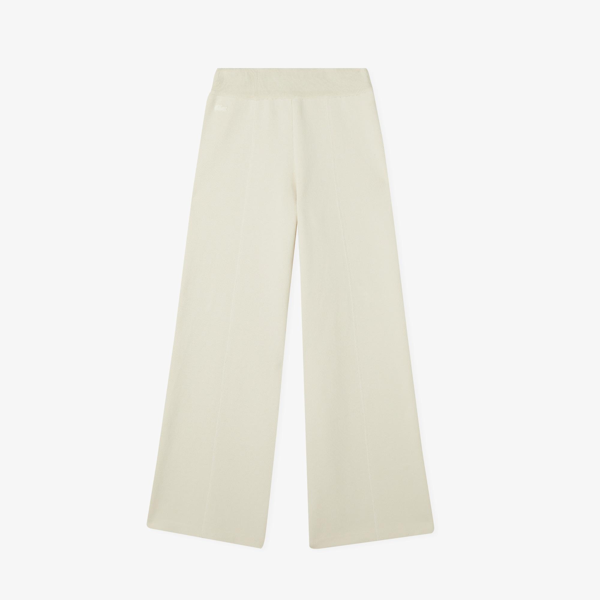 Lacoste Kadın Regular Fit Krem Pantolon