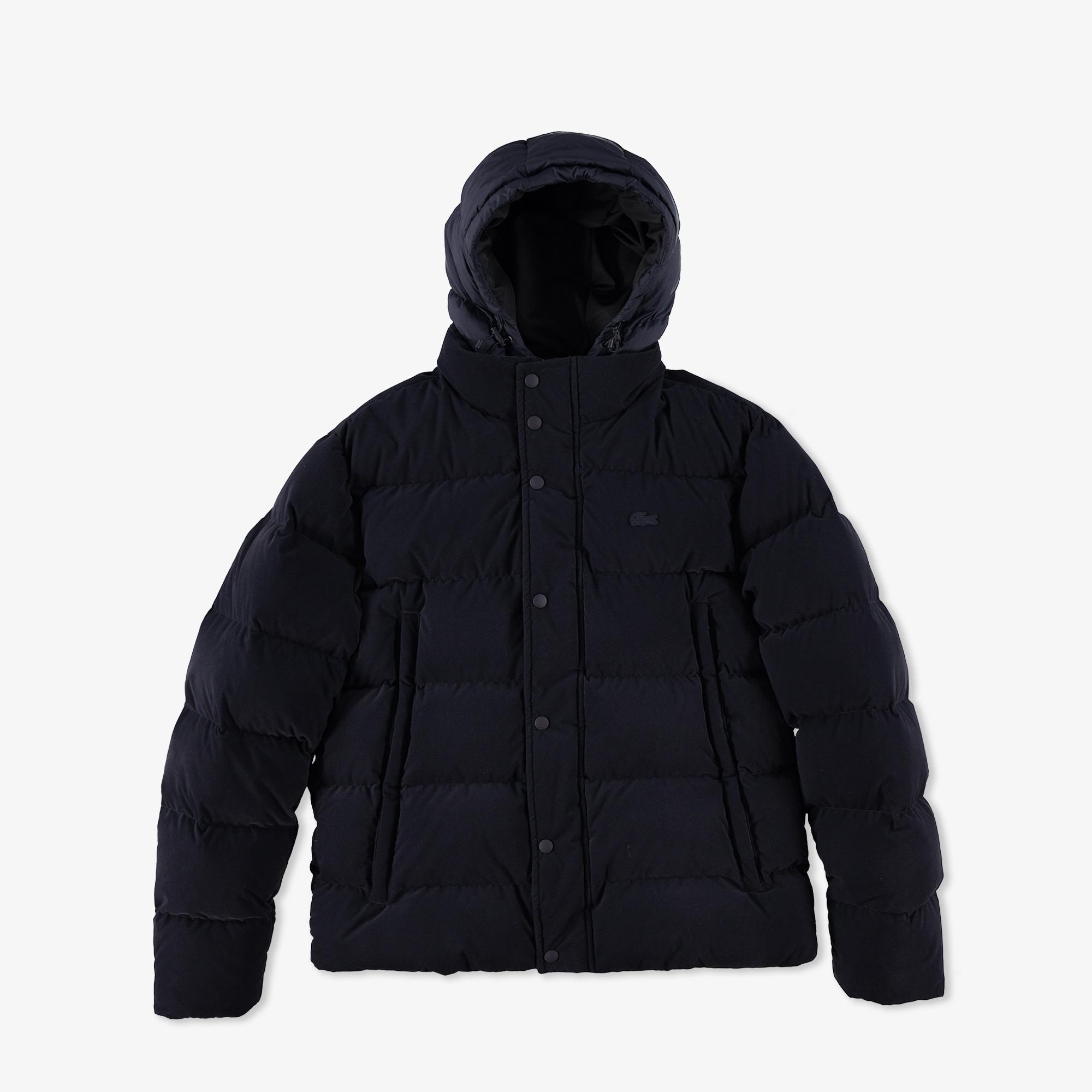 Lacoste Erkek Kapüşonlu Lacivert Mont