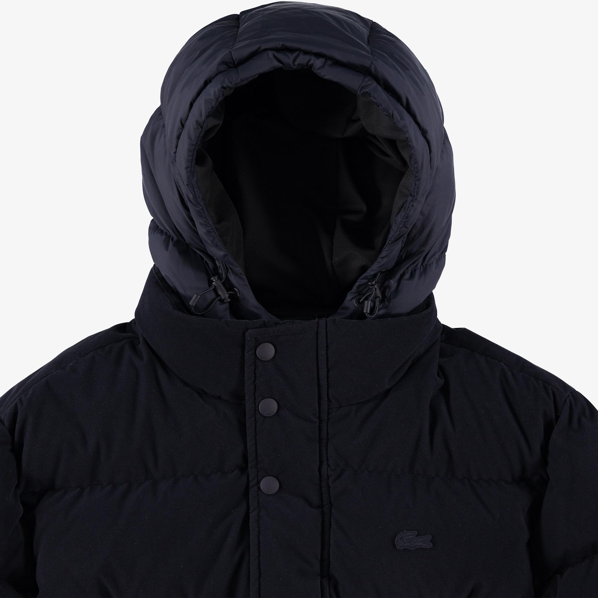 Lacoste Erkek Kapüşonlu Lacivert Mont