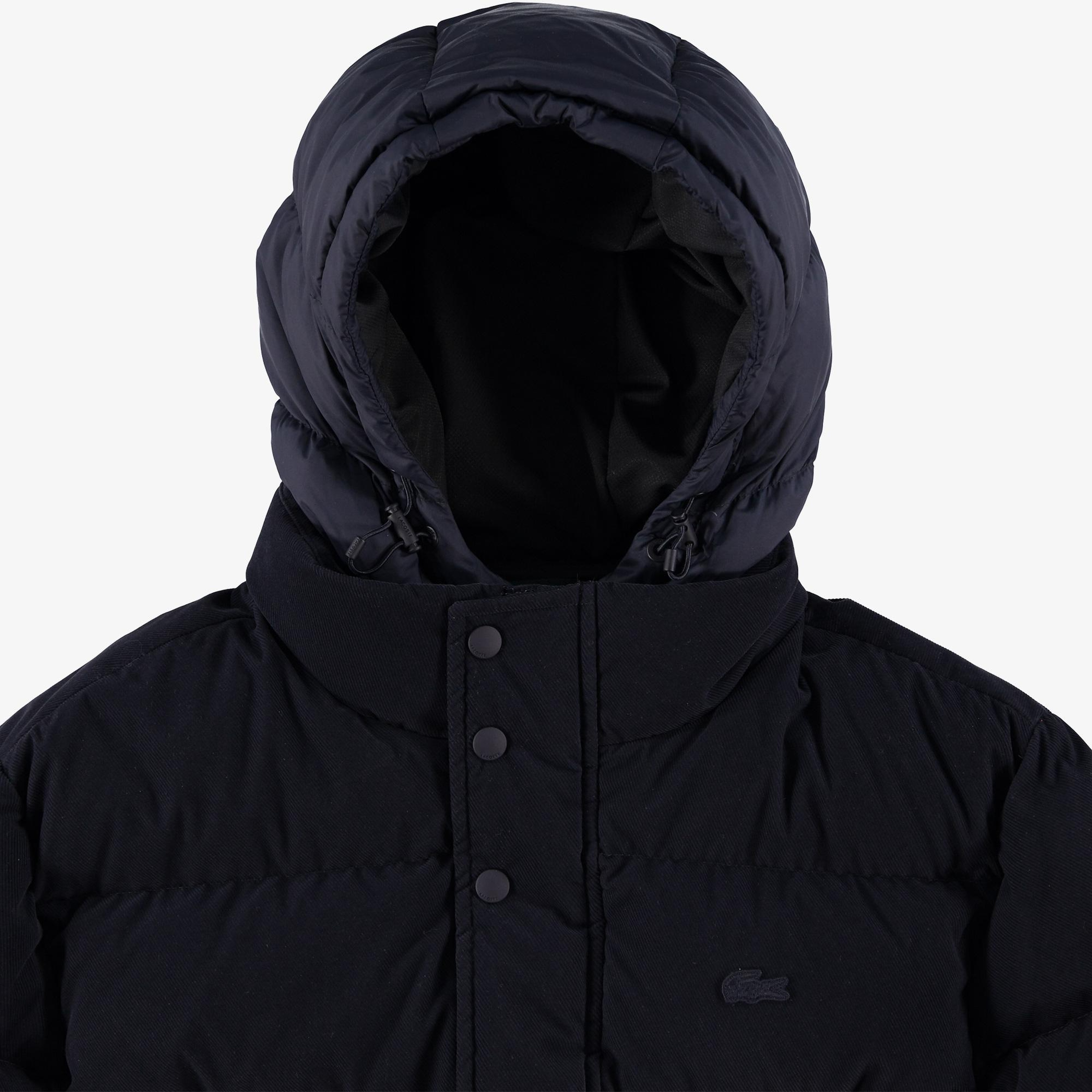 Lacoste Erkek Kapüşonlu Lacivert Mont