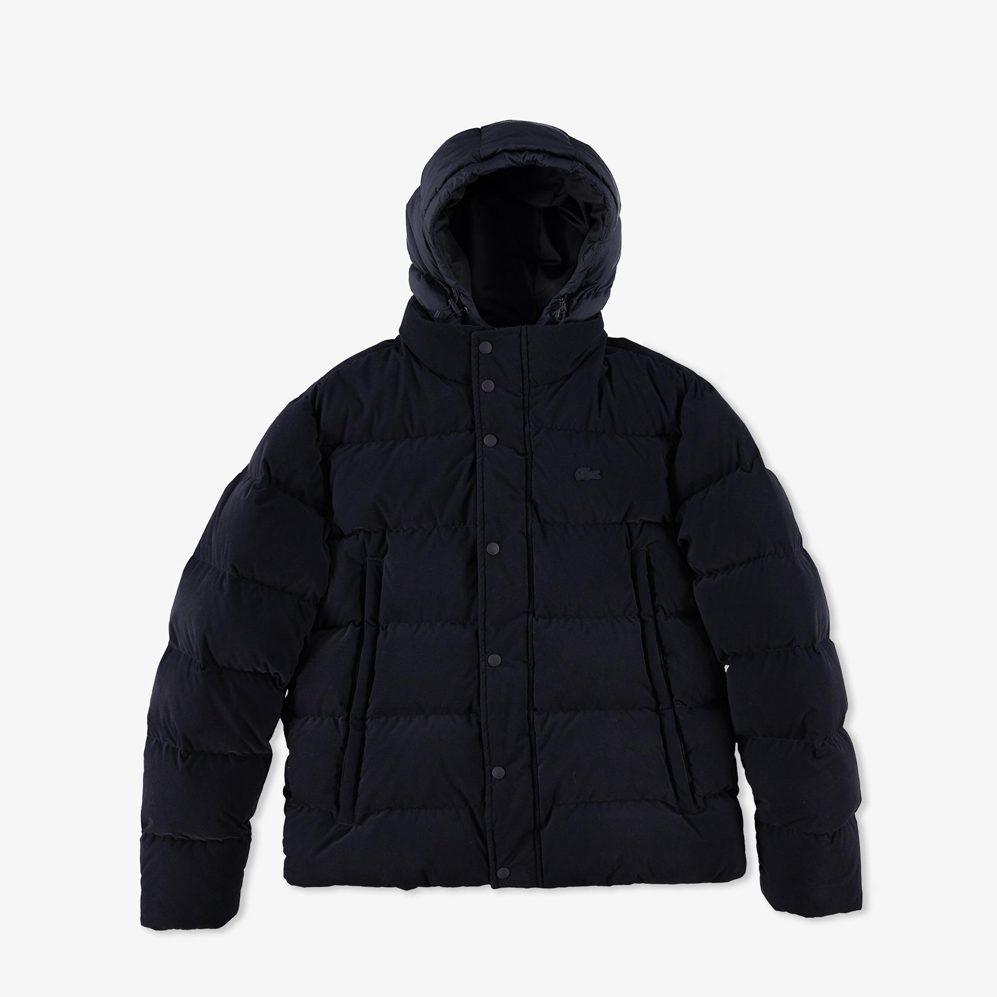 Lacoste Erkek Kapüşonlu Lacivert Mont