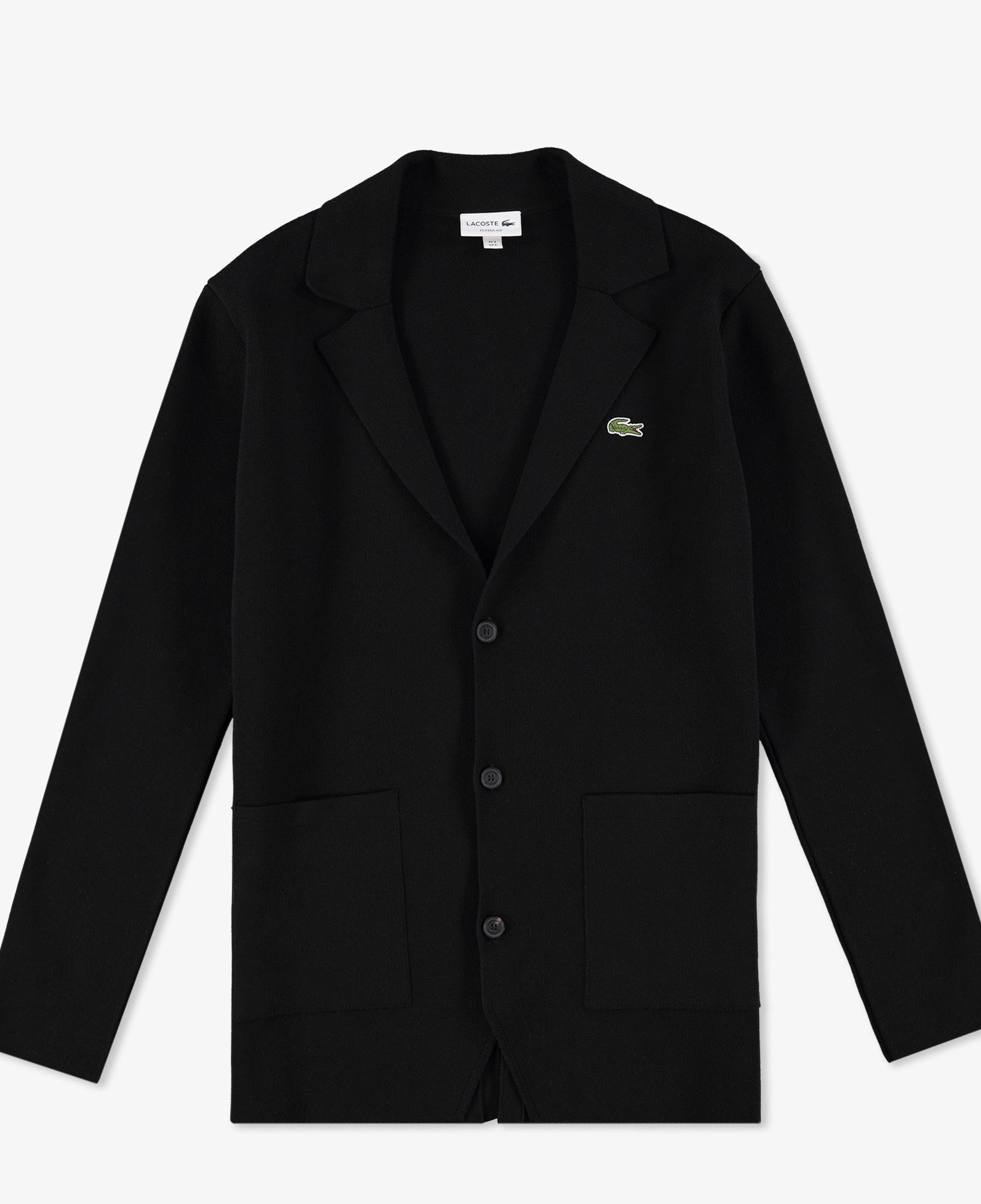 Lacoste Erkek Classic Fit V Yaka Siyah Hırka