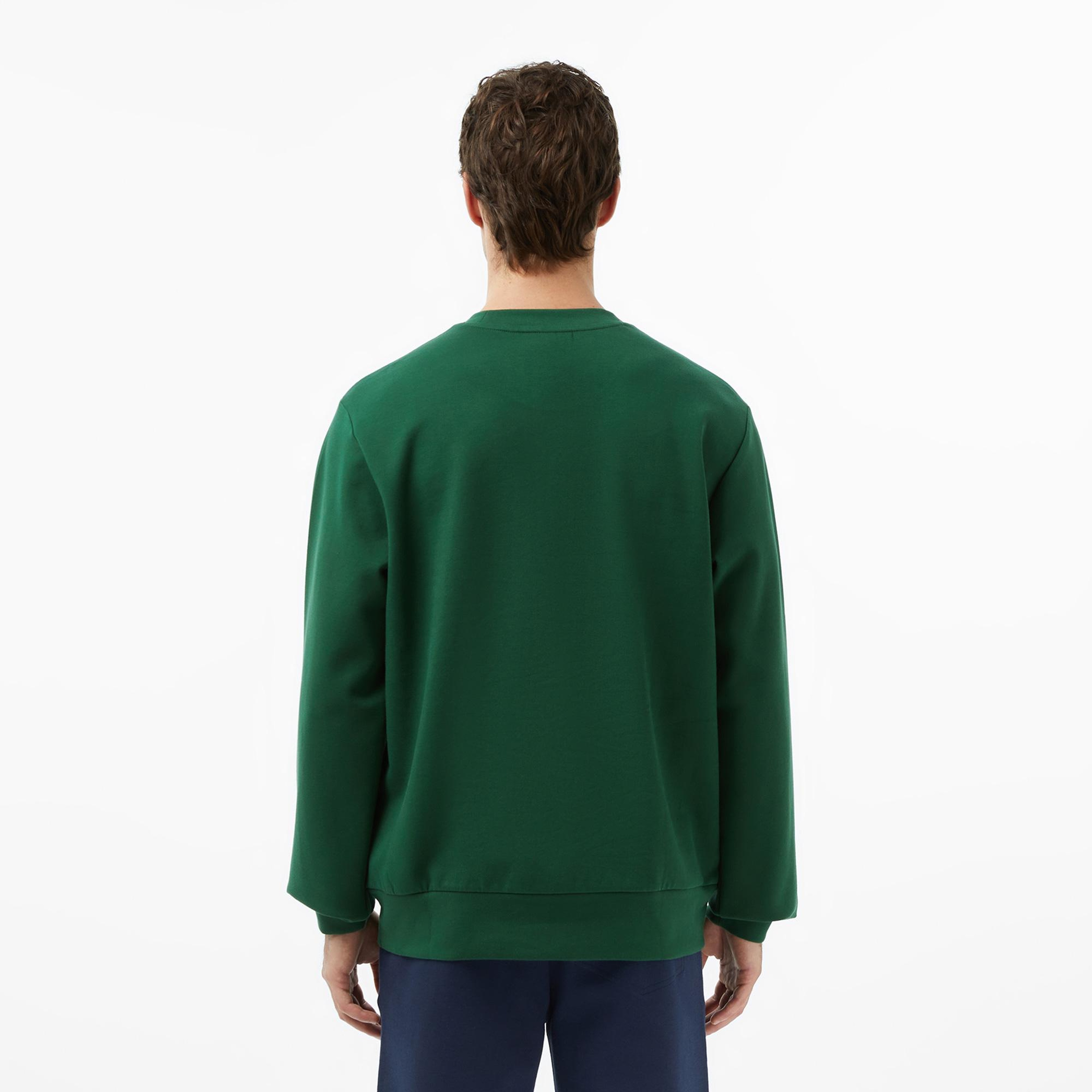 Lacoste Erkek Classic Fit Bisiklet Yaka Yeşil Sweatshirt
