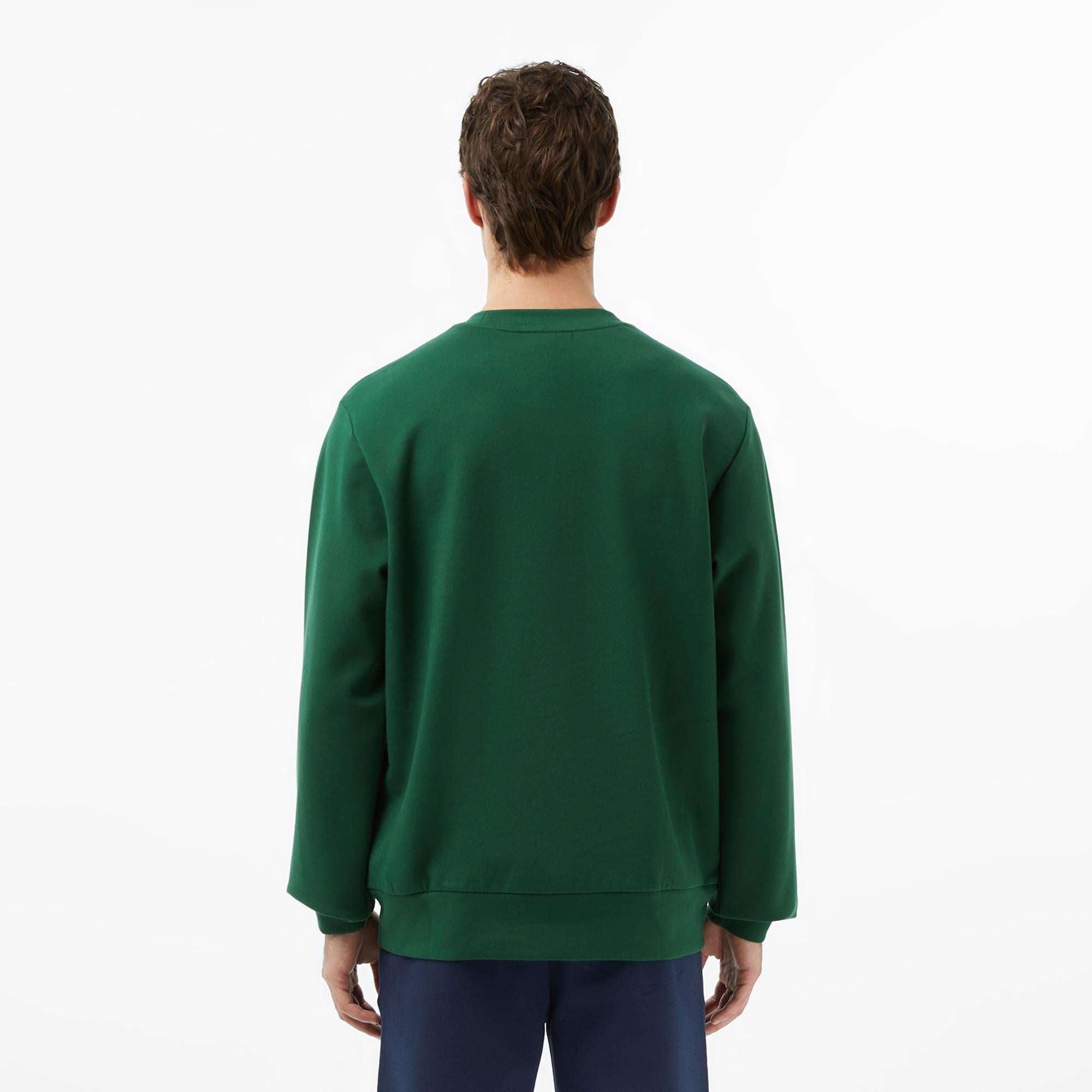 Lacoste Erkek Classic Fit Bisiklet Yaka Yeşil Sweatshirt