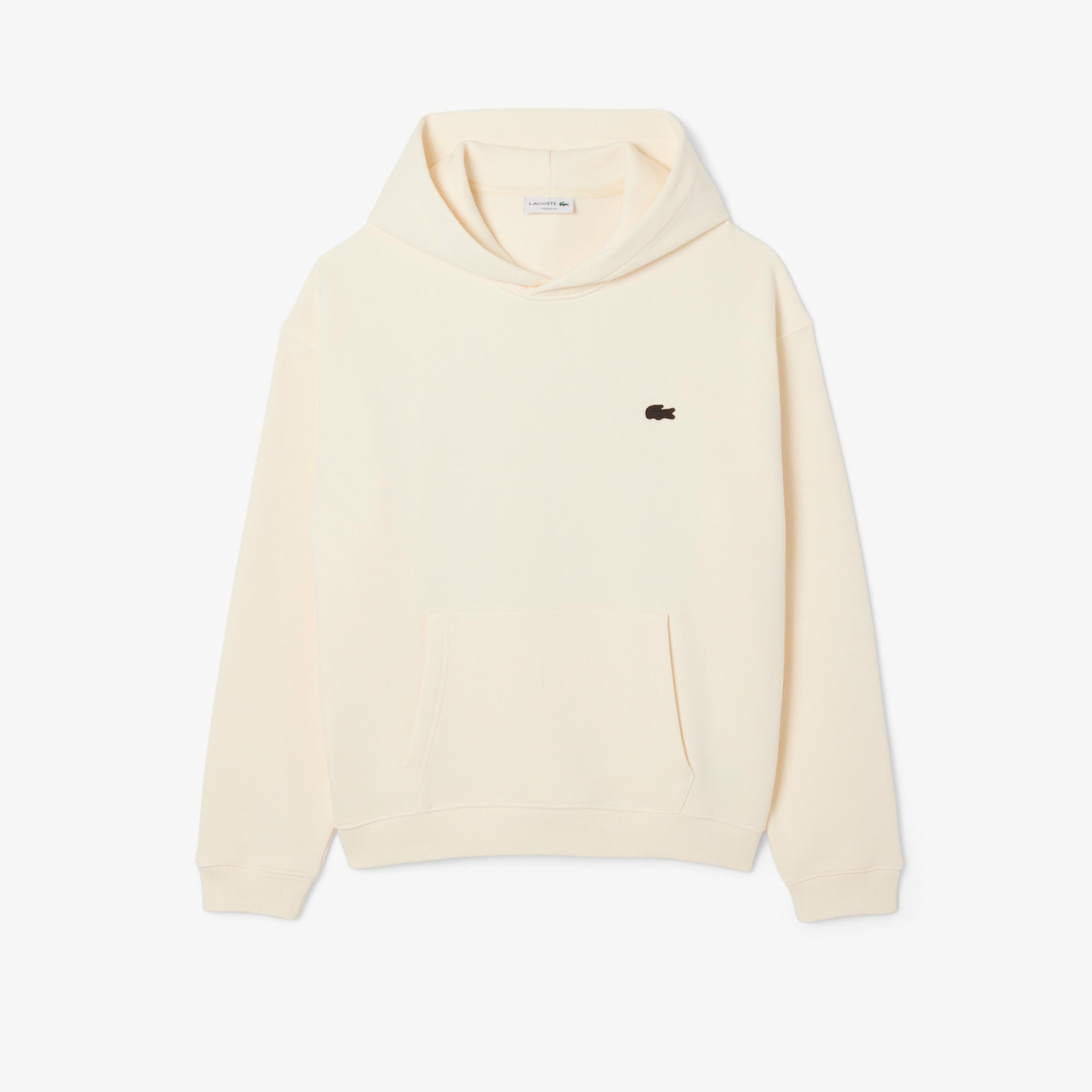 Lacoste Erkek Loose Fit Kapüşonlu Baskılı Sarı Sweatshirt