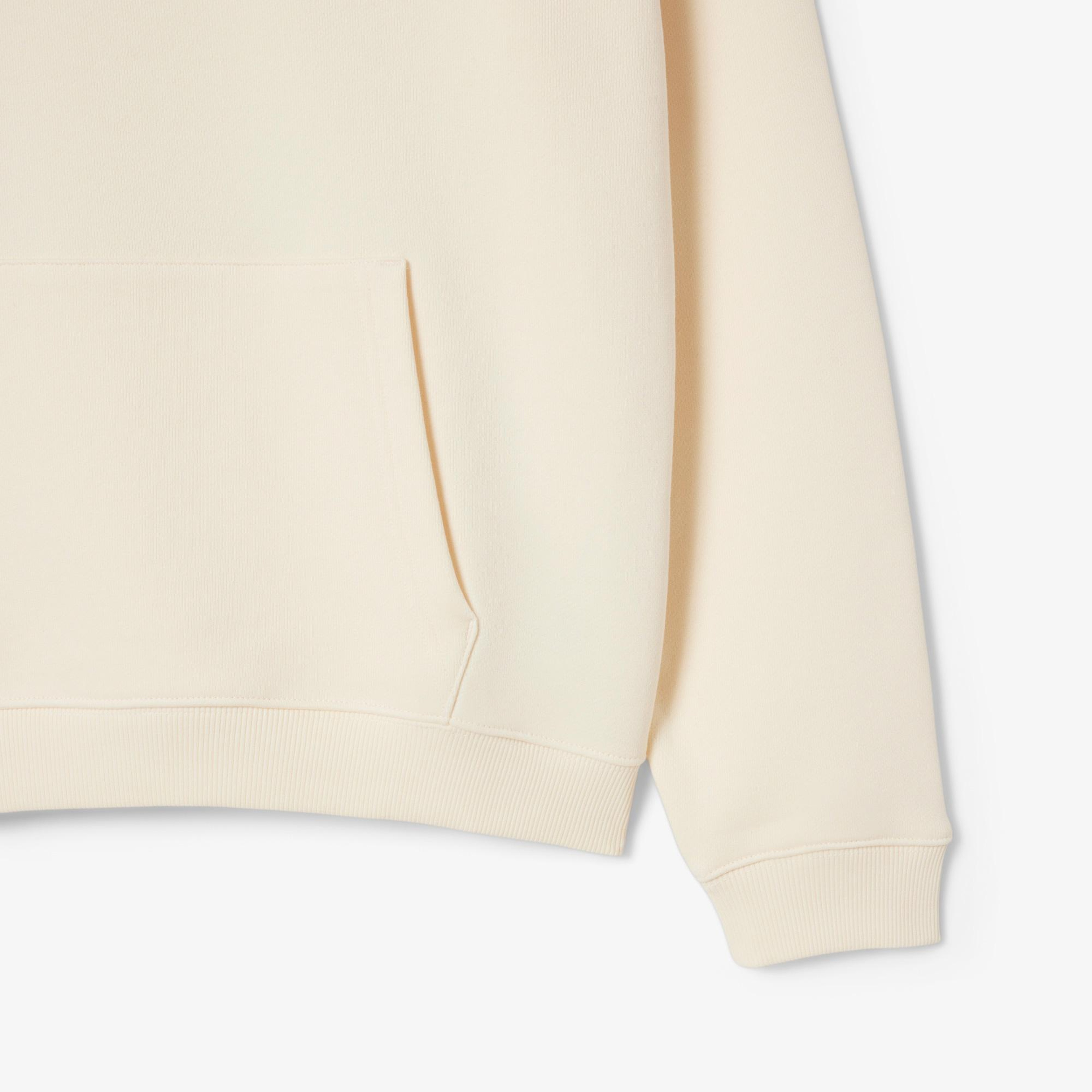 Lacoste Erkek Loose Fit Kapüşonlu Baskılı Sarı Sweatshirt