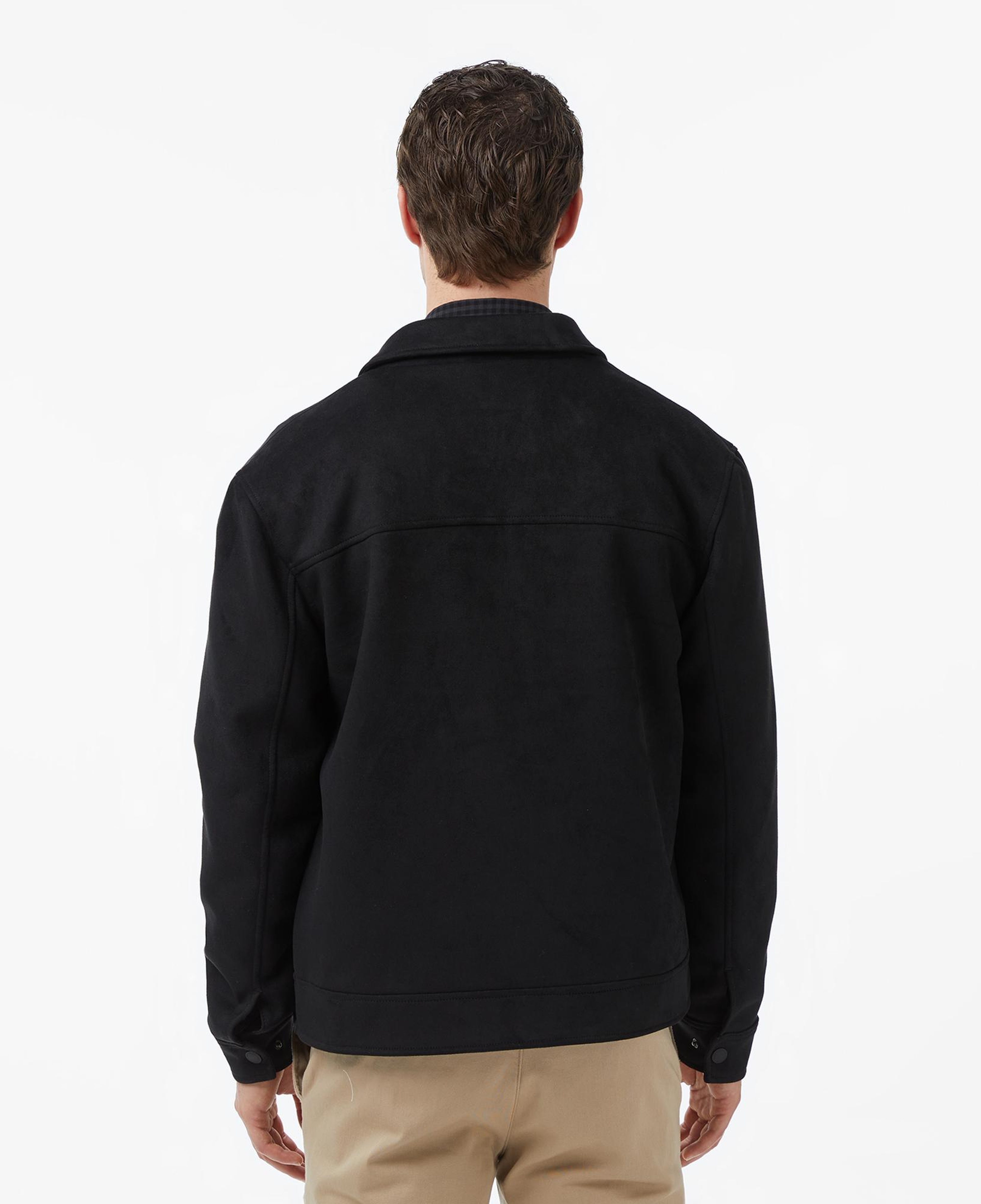 Nautica Erkek Siyah Regular Fit Süet Ceket