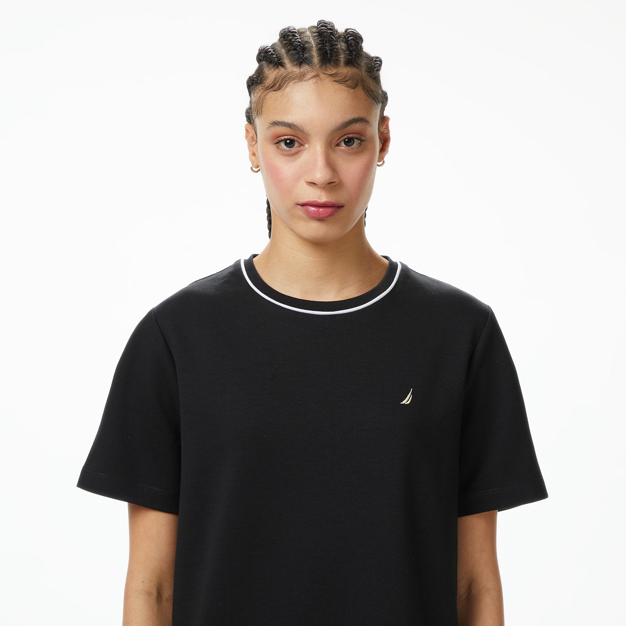 Nautica Kadın Siyah Regular Fit T-Shirt