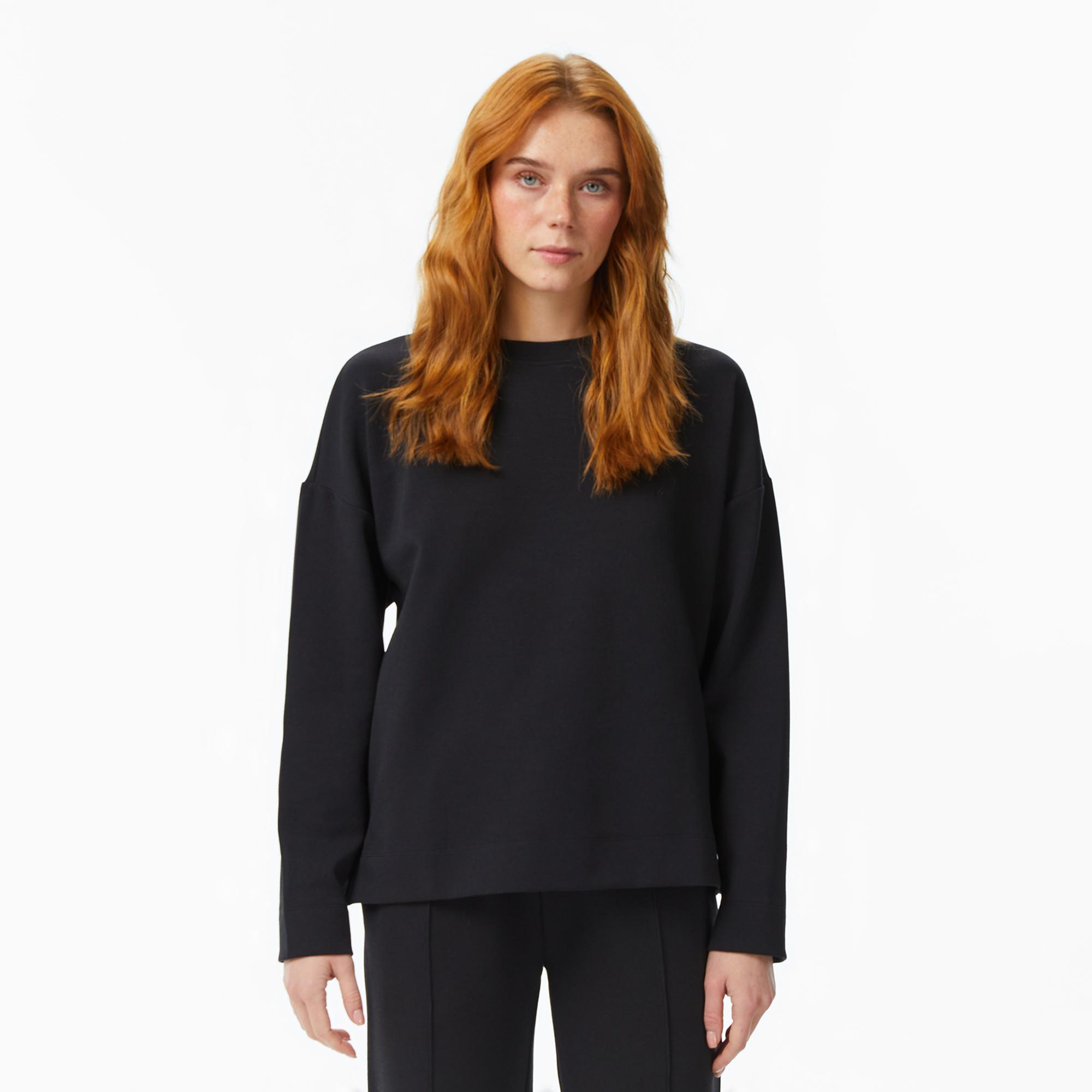 Nautica Kadın Siyah Regular Fit Sweatshirt