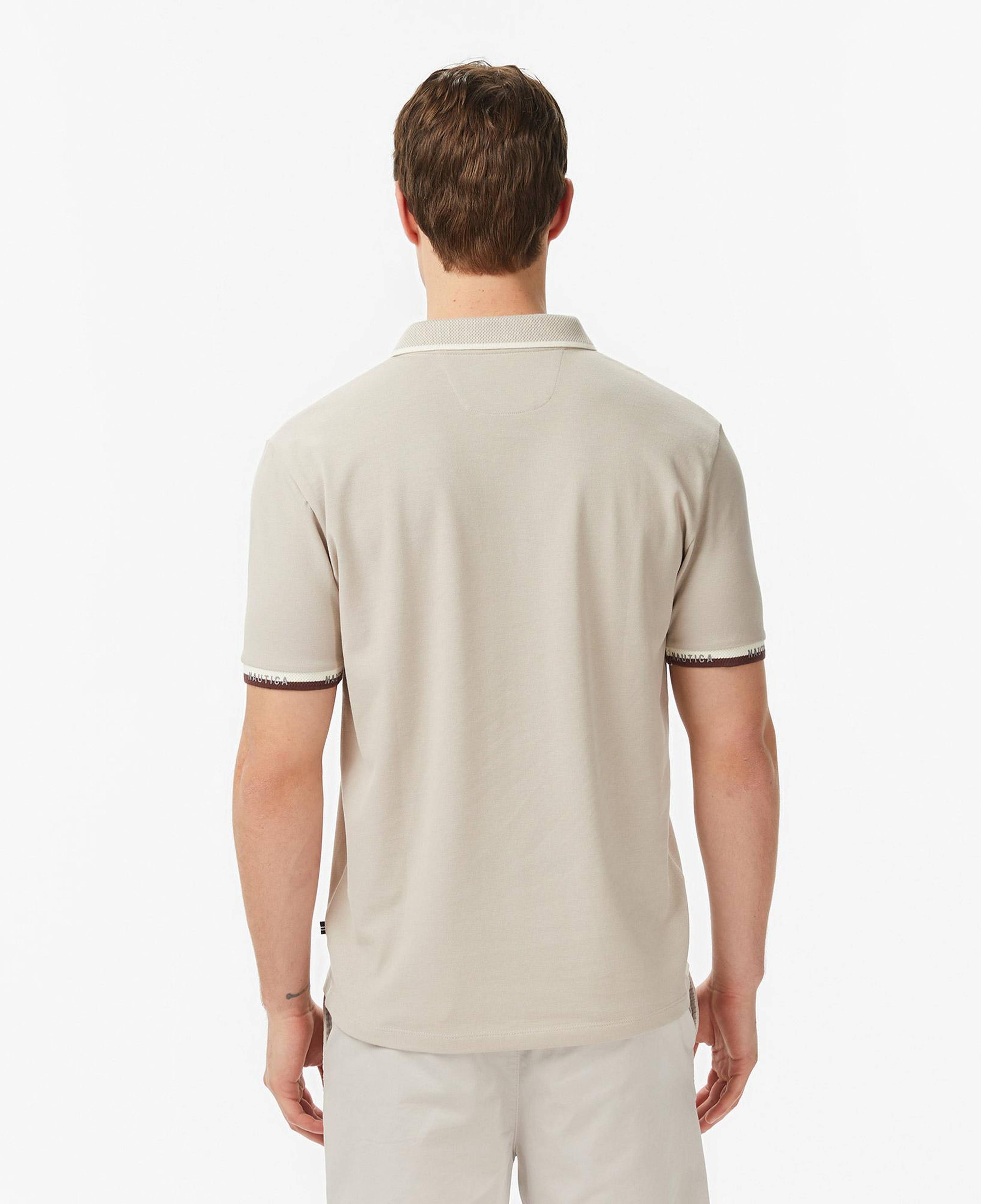 Nautica Erkek Bej Regular Fit Polo Yaka T-Shirt