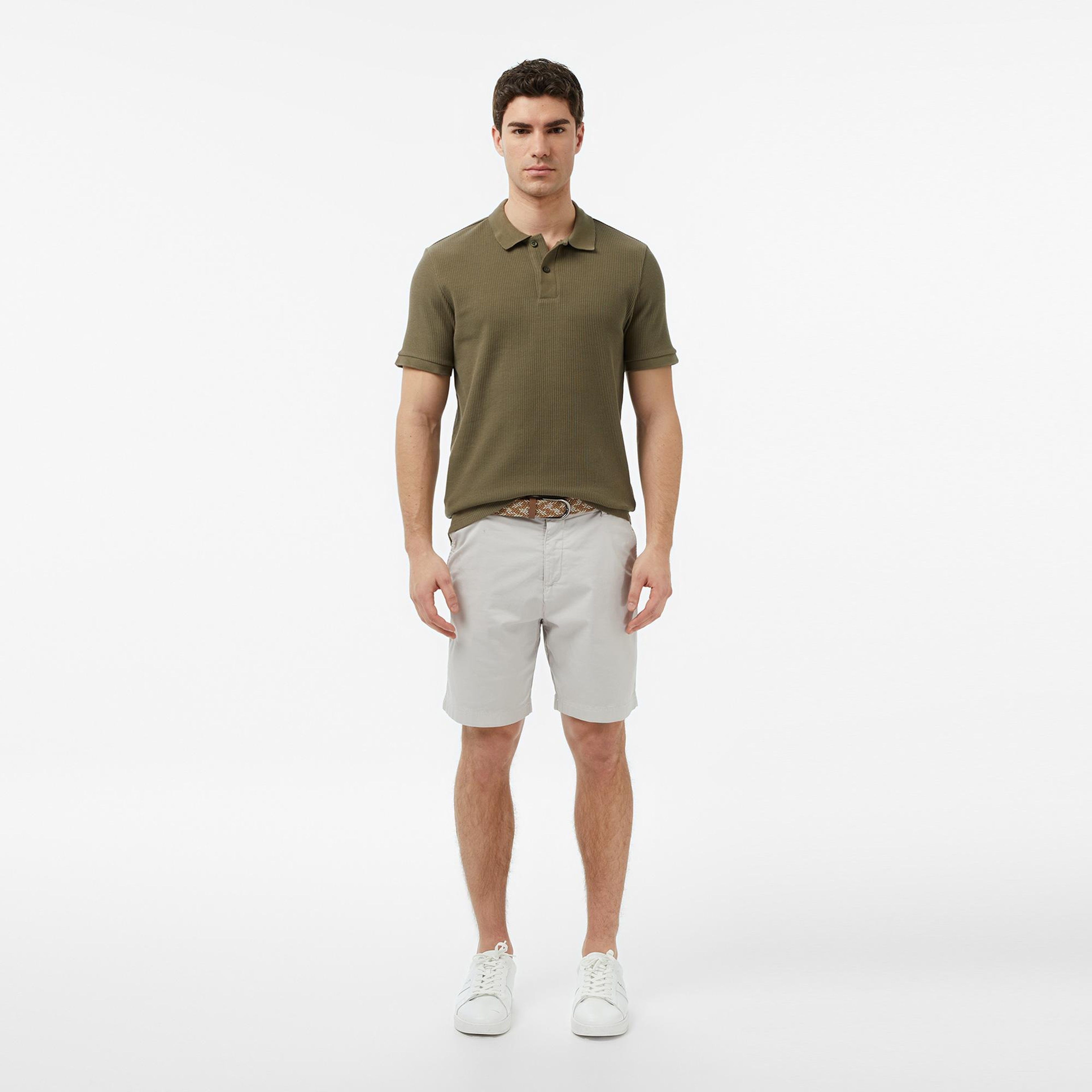 Nautica Erkek Yeşil Slim Fit Polo Yaka T-Shirt