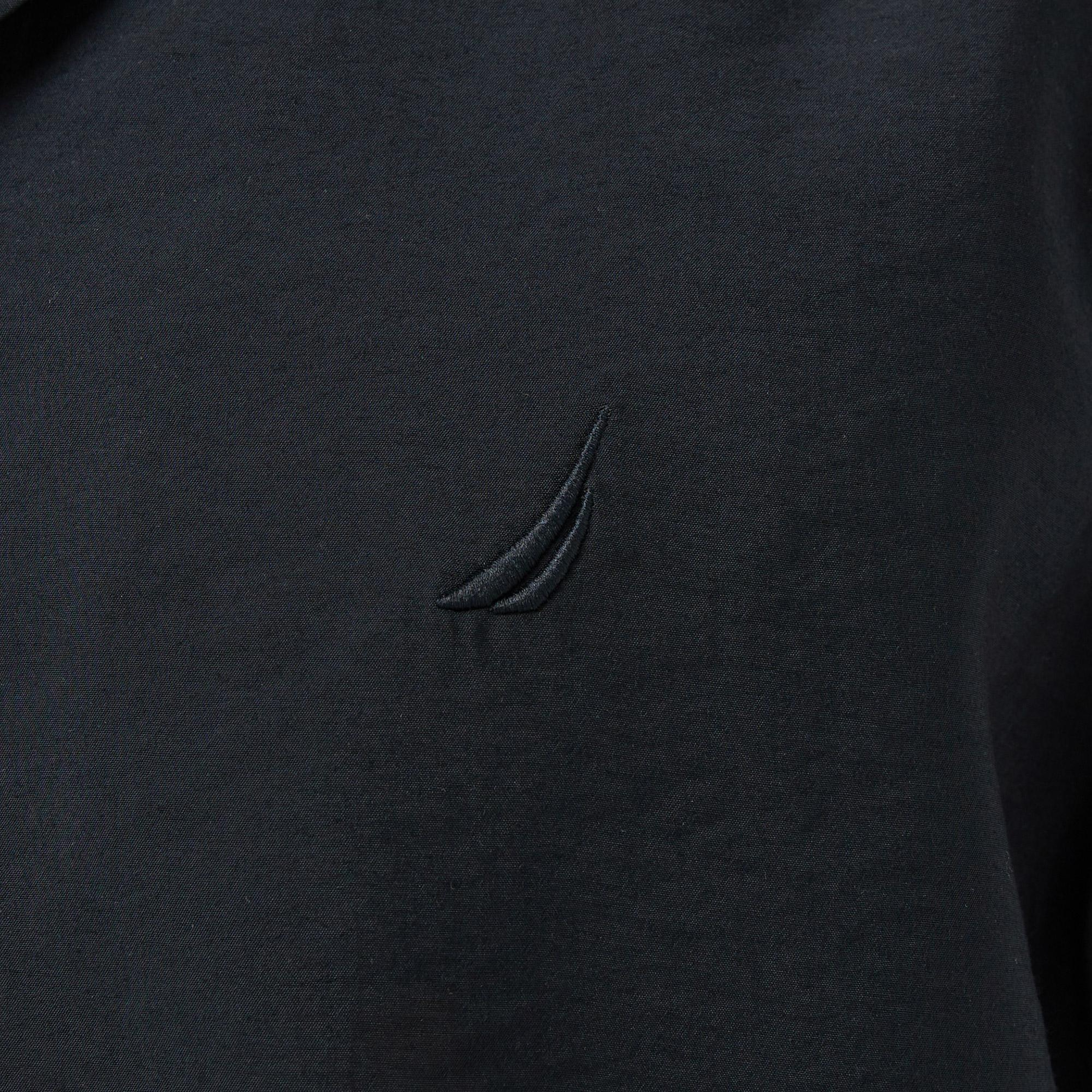 Nautica Erkek Siyah Regular Fit Kısa Kollu Gömlek