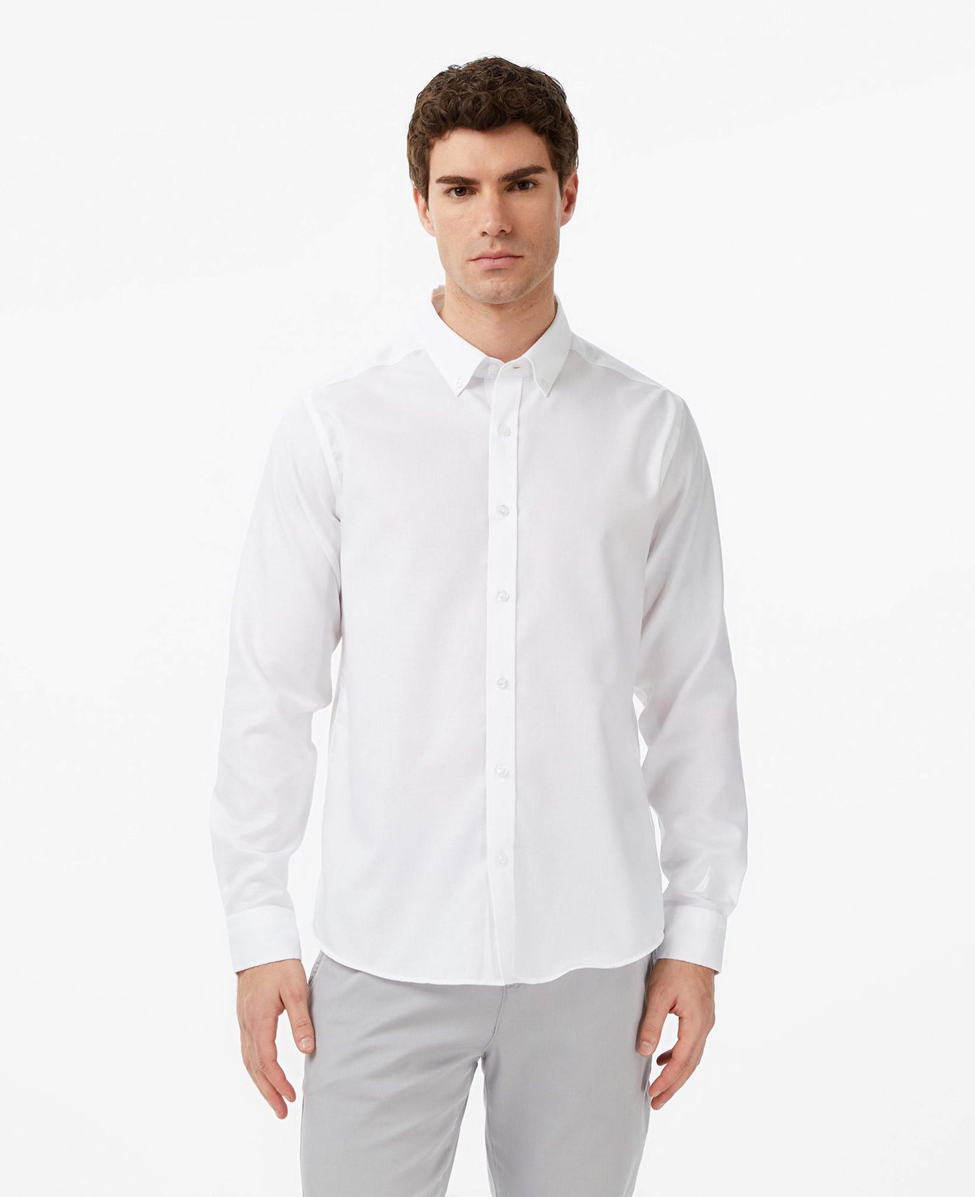 Nautica Erkek Beyaz Slim Fit Gömlek