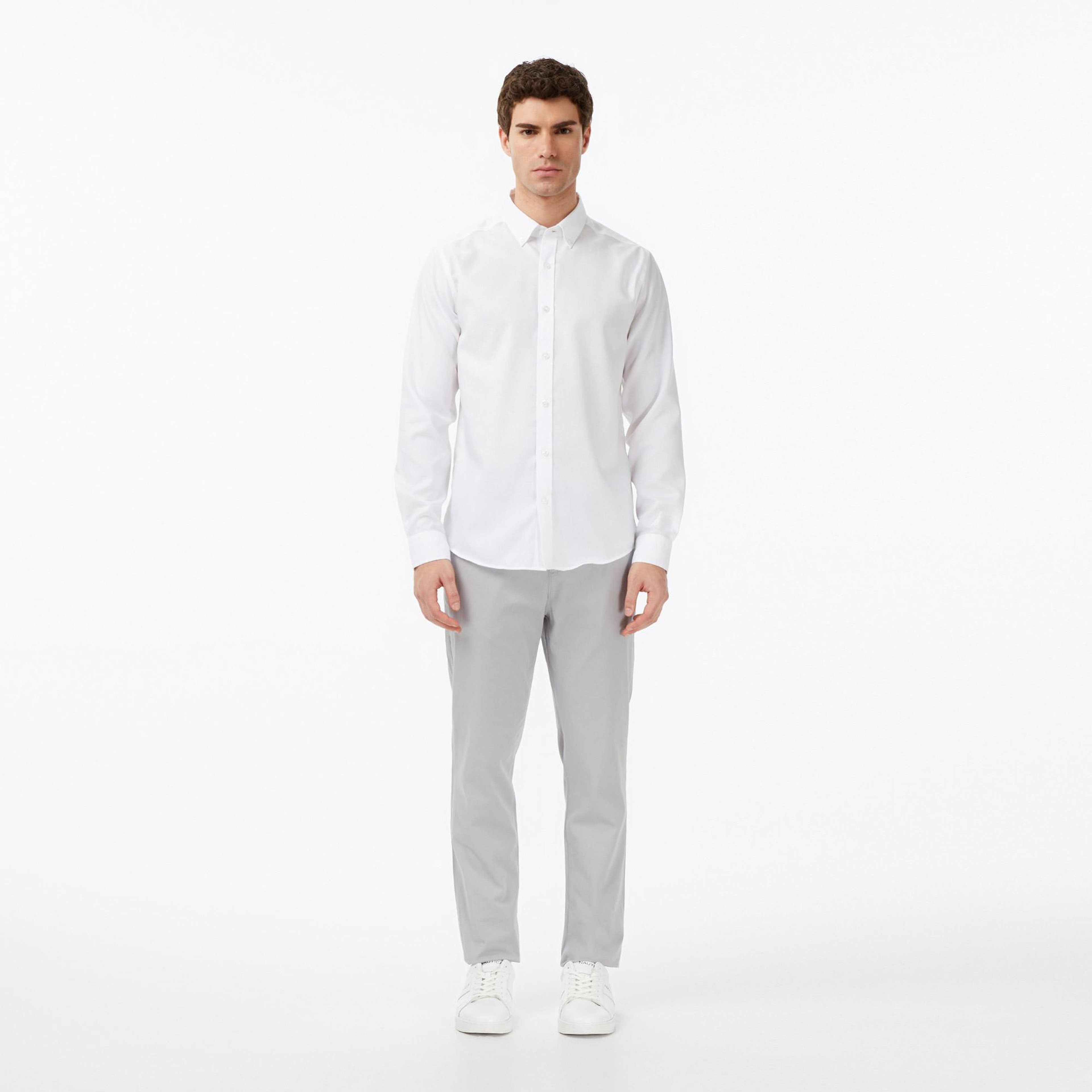 Nautica Erkek Beyaz Slim Fit Gömlek