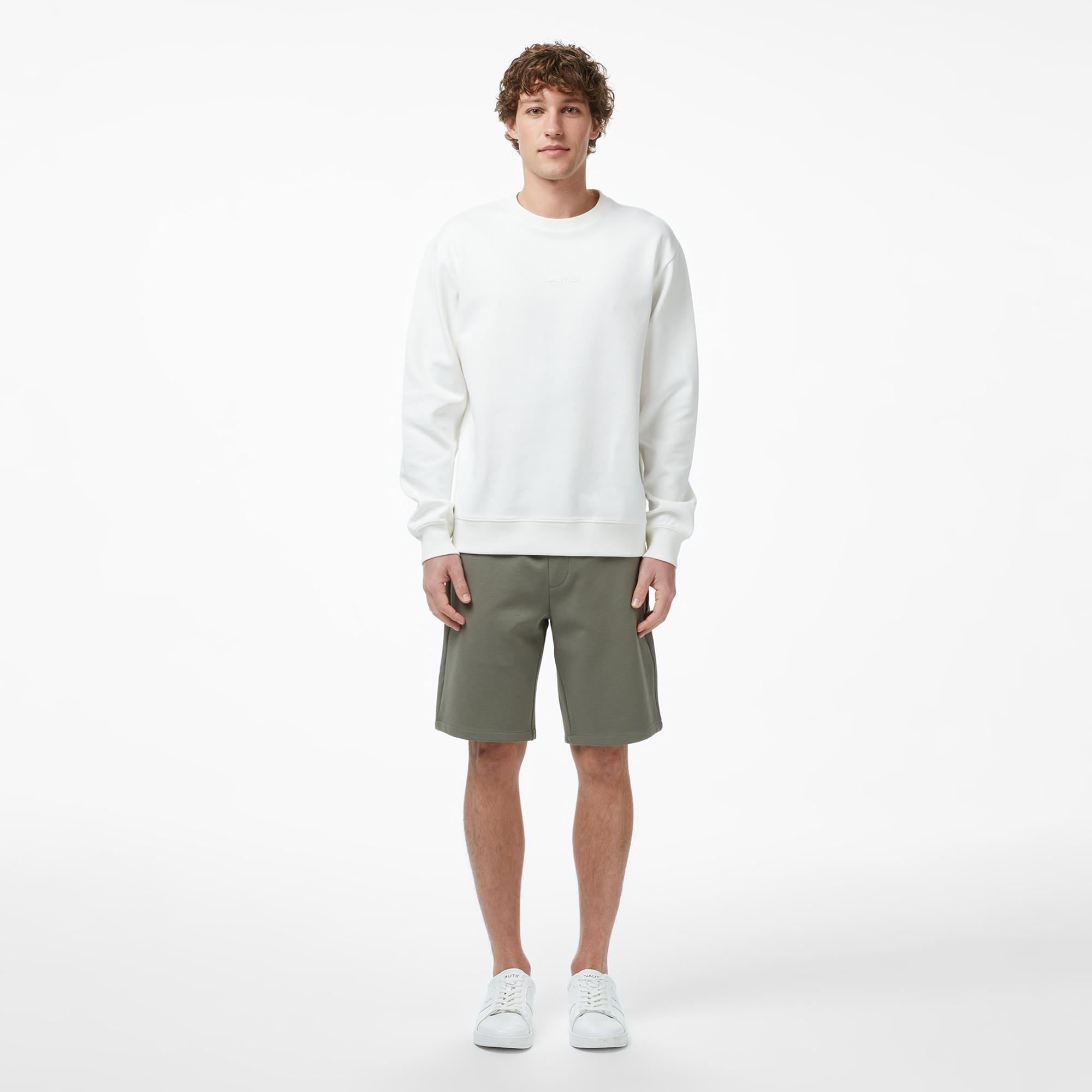 Nautica Erkek Krem Regular Fit Sweatshirt