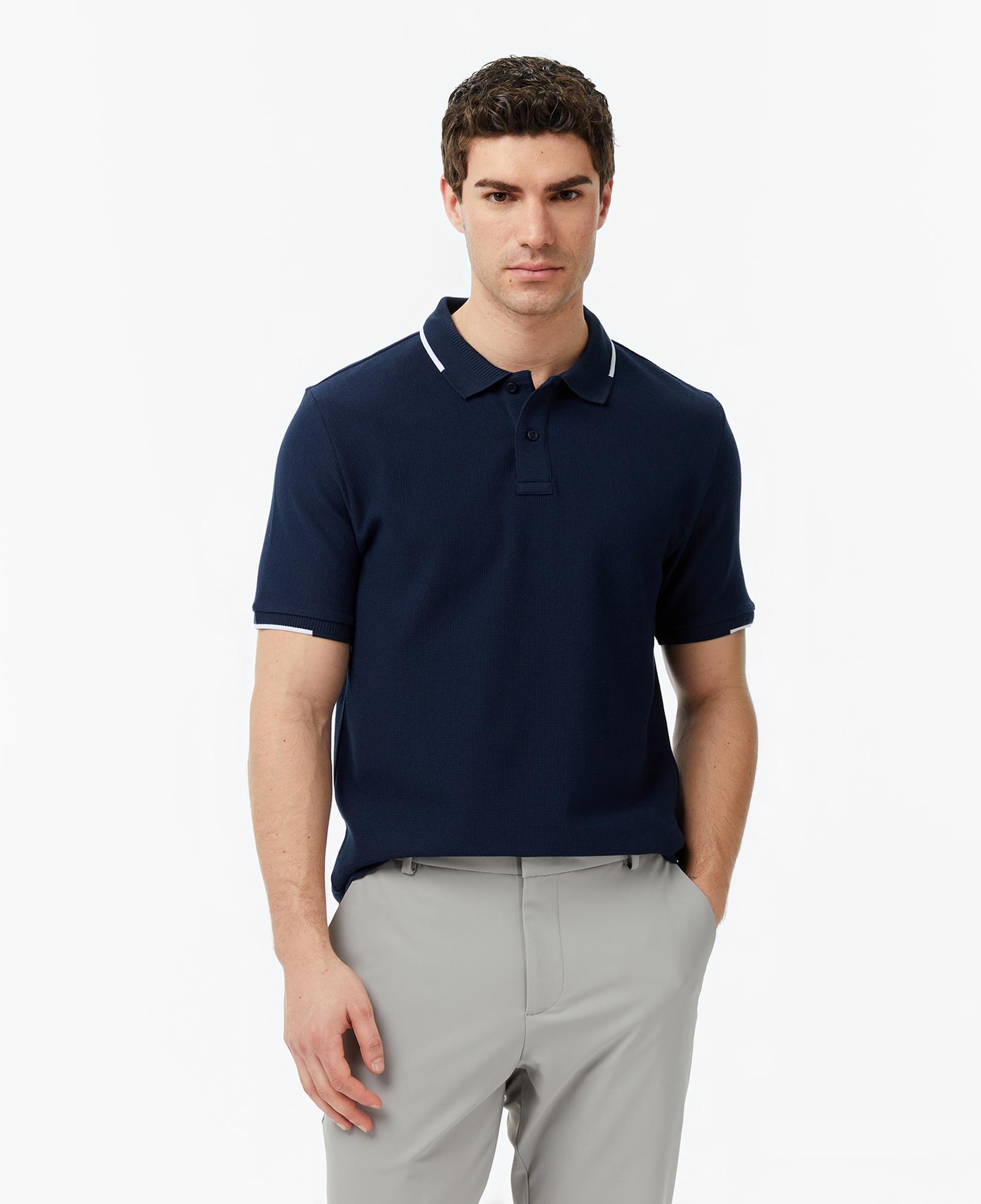 Nautica Erkek Lacivert Regular Fit Polo Yaka T-Shirt
