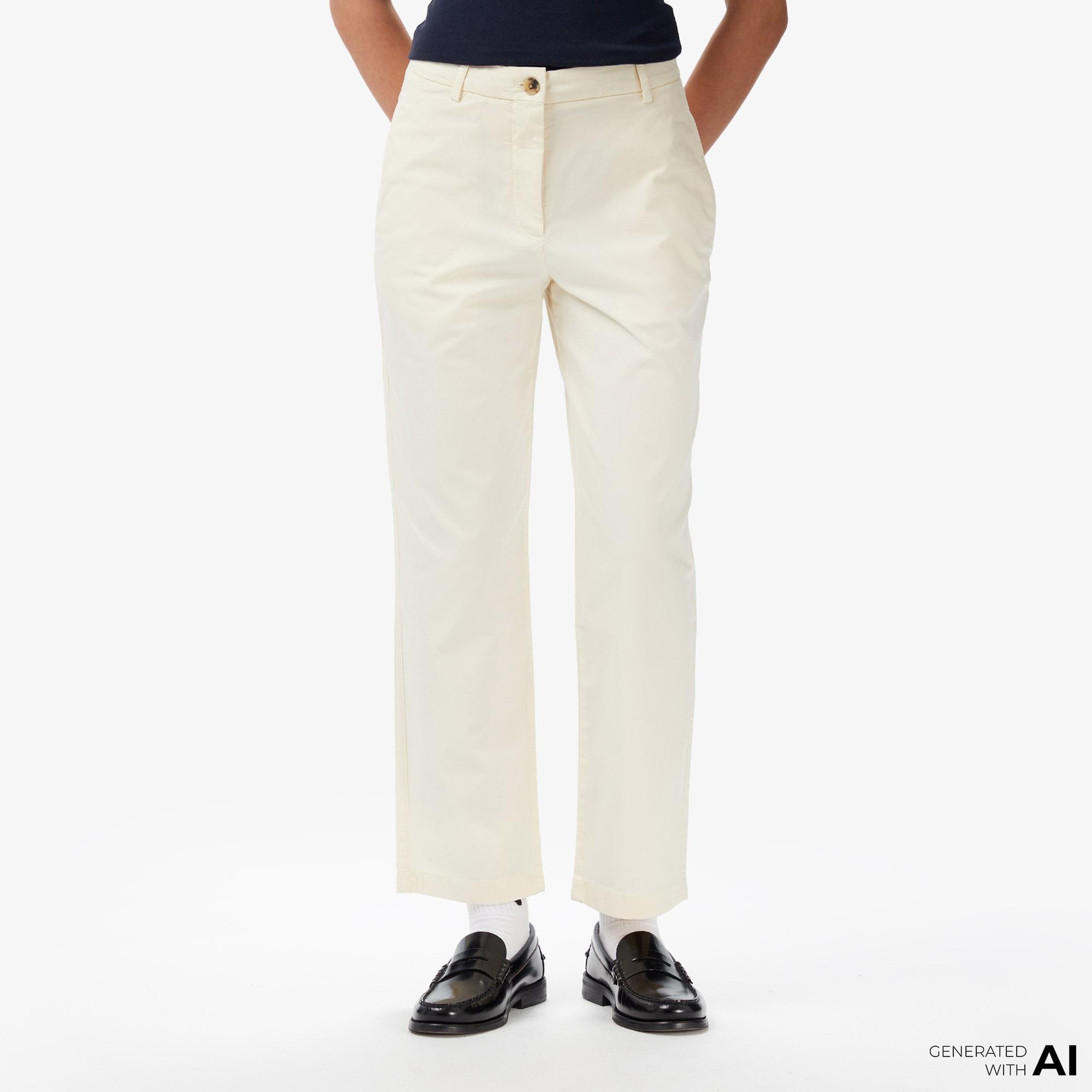 Tommy Hilfiger Cotton Gmd Kadın Bej Pantolon