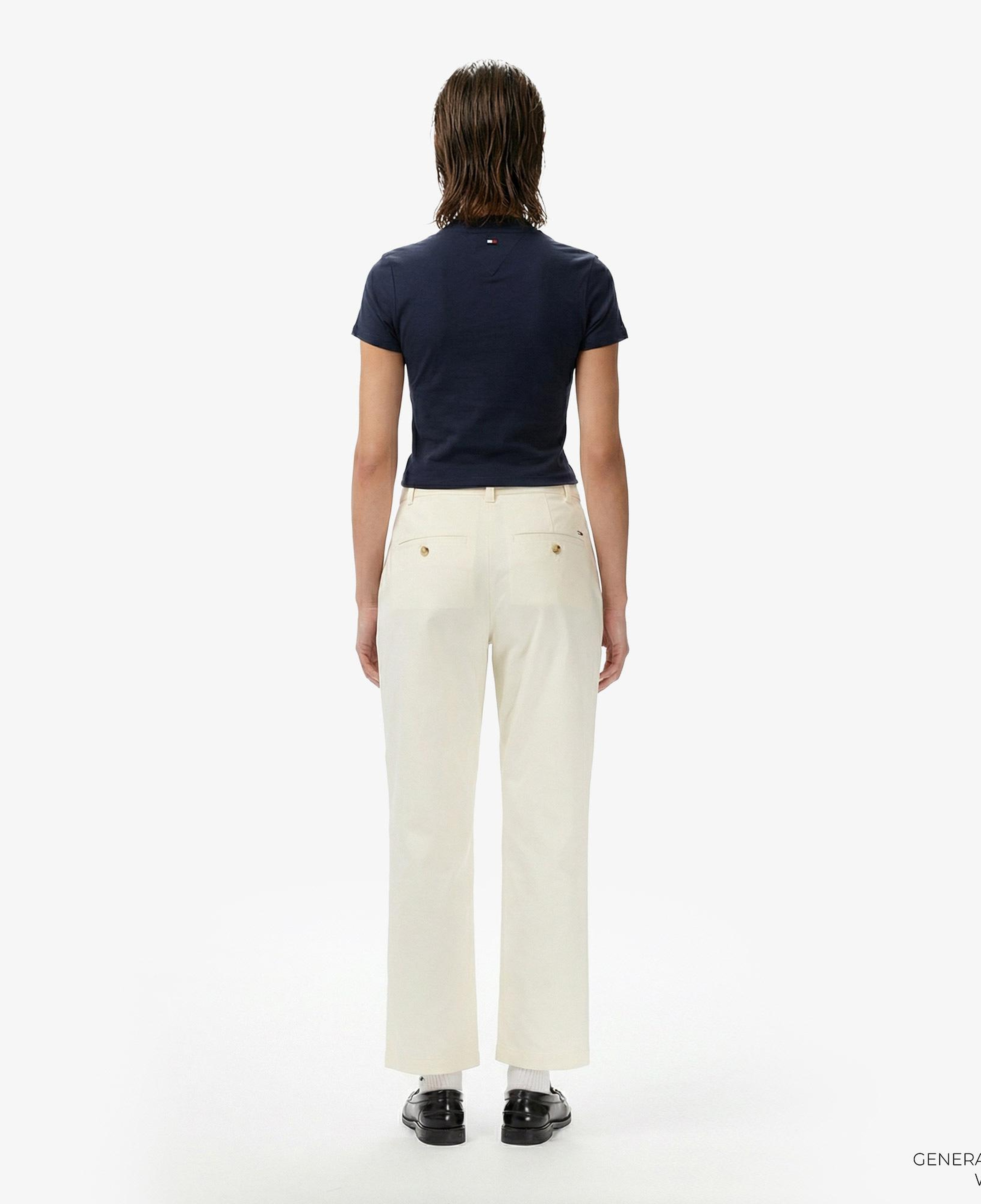 Tommy Hilfiger Cotton Gmd Kadın Bej Pantolon