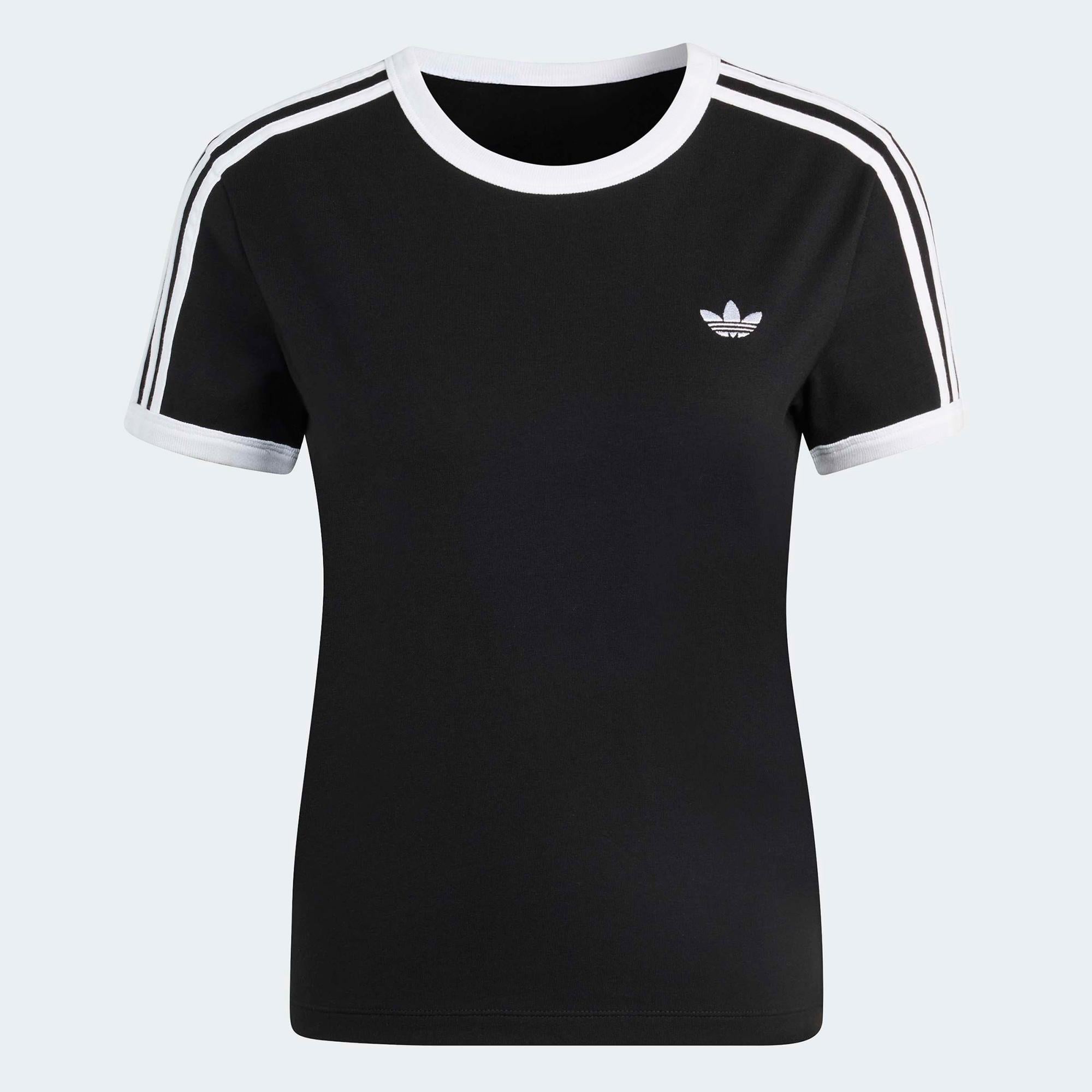 adidas 3-Stripes Kadın Siyah T-Shirt