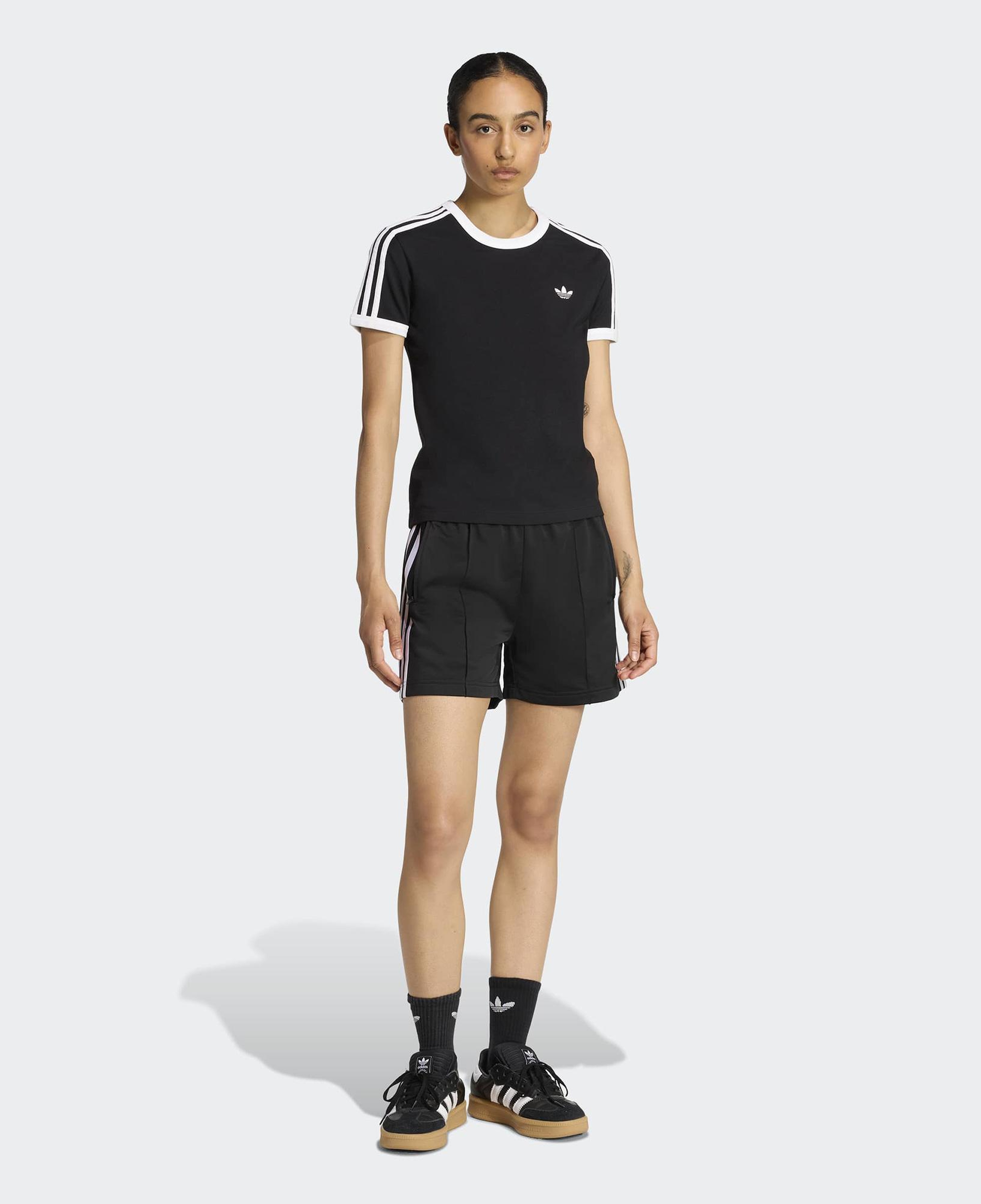 adidas 3-Stripes Kadın Siyah T-Shirt